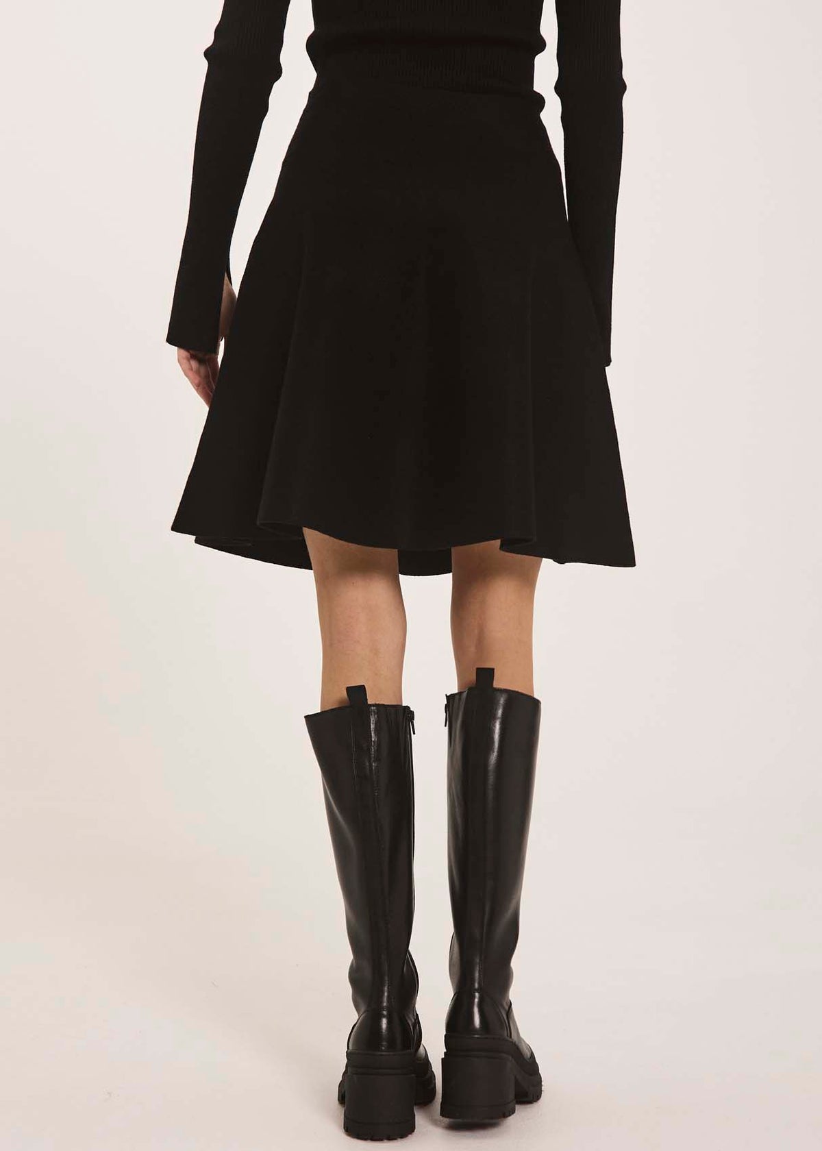 NORR Als short knit skirt Skirts Black