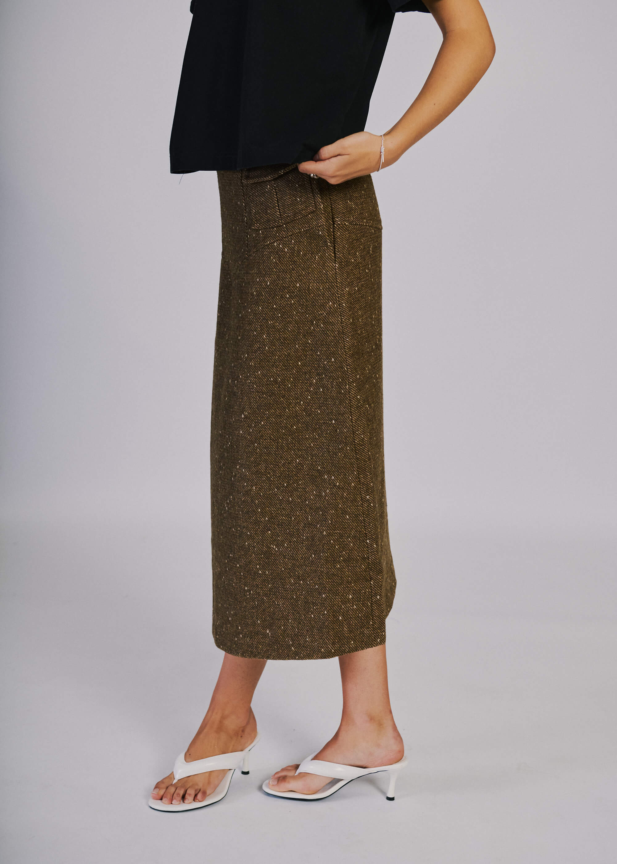 NORR Aya skirt Skirts Brown