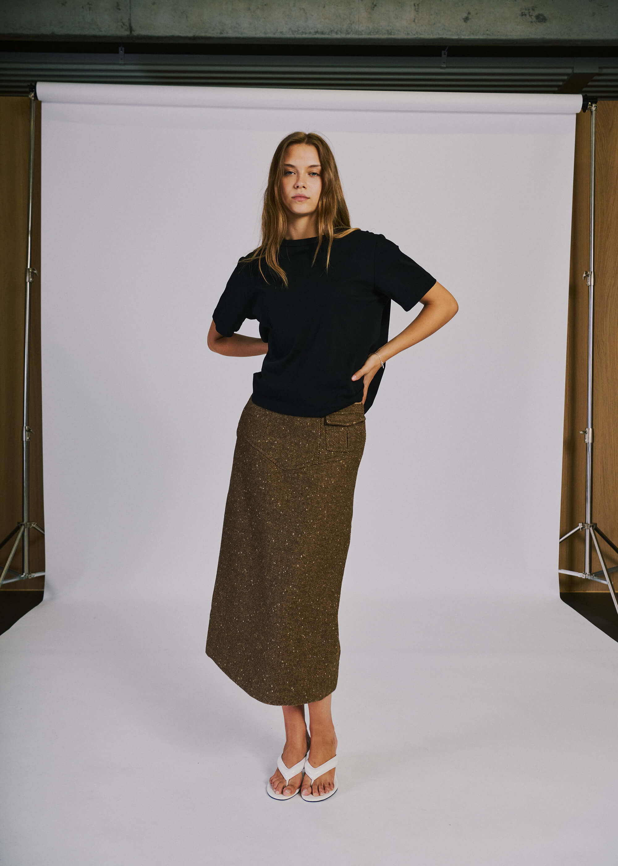 NORR Aya skirt Skirts Brown