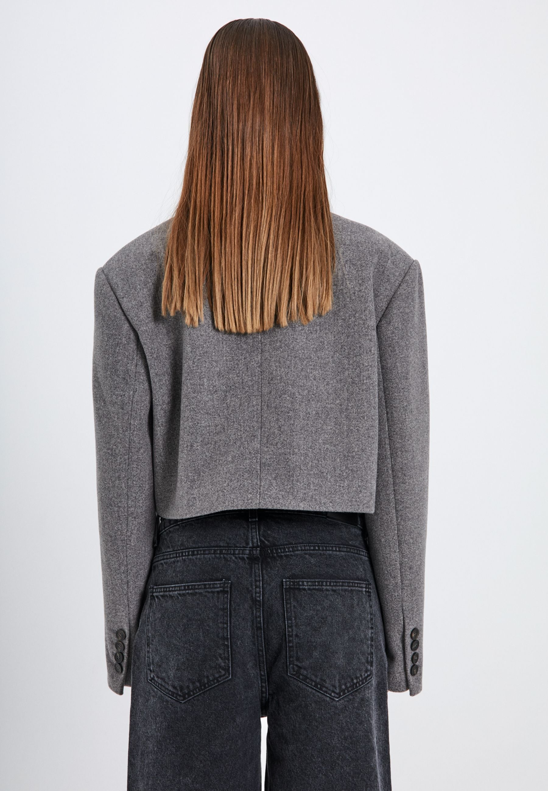 NORR Badine short blazer Blazer Grey melange