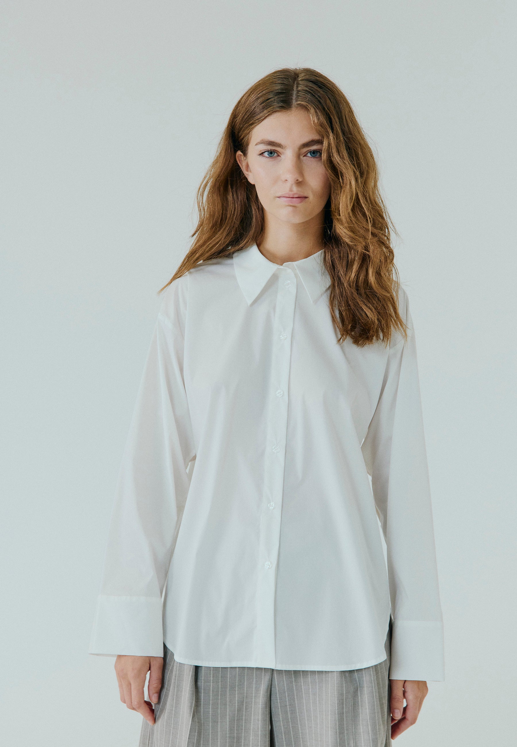 NORR Betty button shirt Shirts Offwhite
