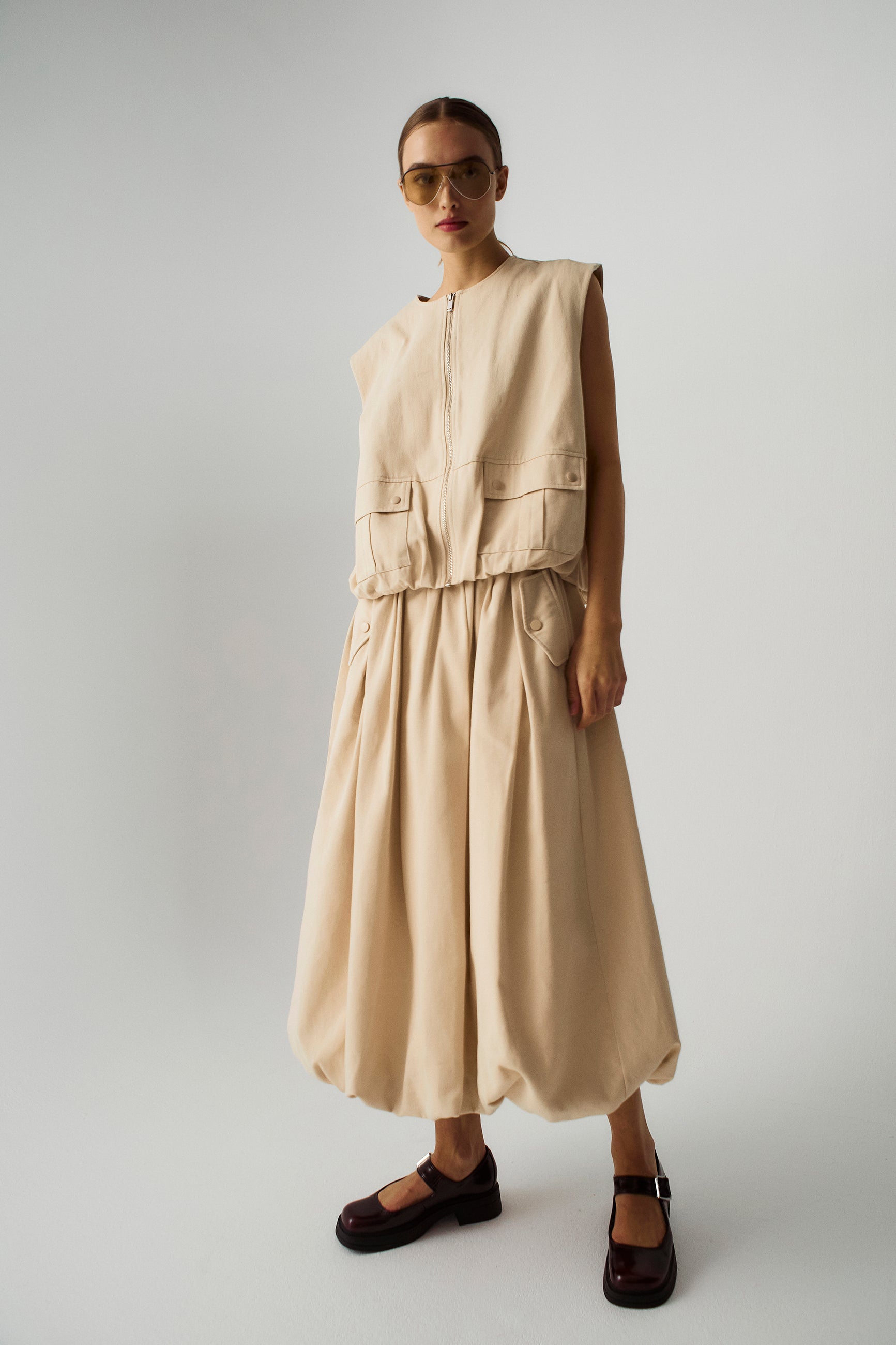 NORR Camis skirt Skirts Ivory