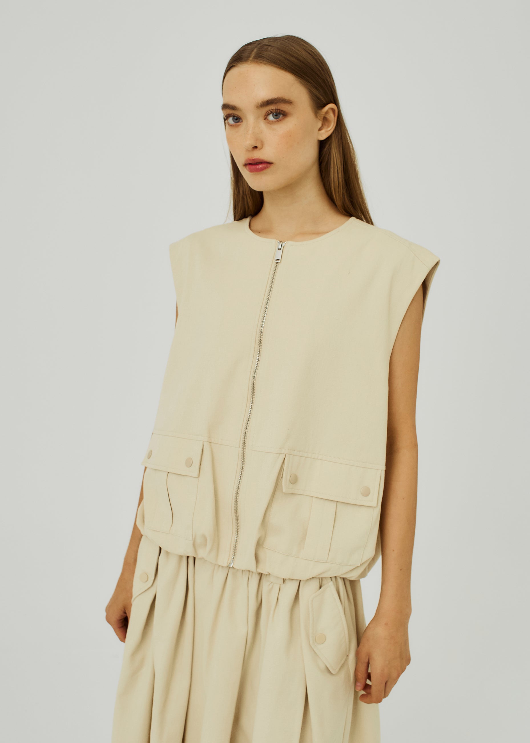 NORR Camis waistcoat Waistcoats Ivory