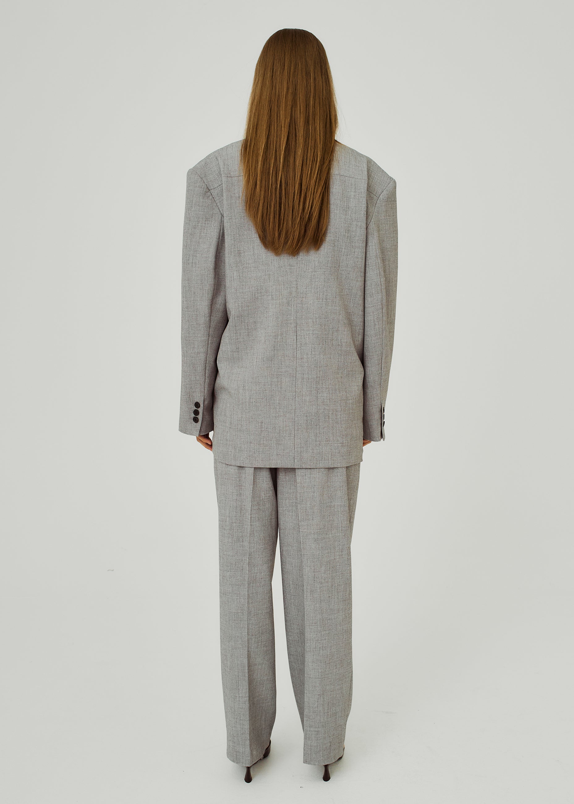 NORR Cano casual pants Pants Grey melange