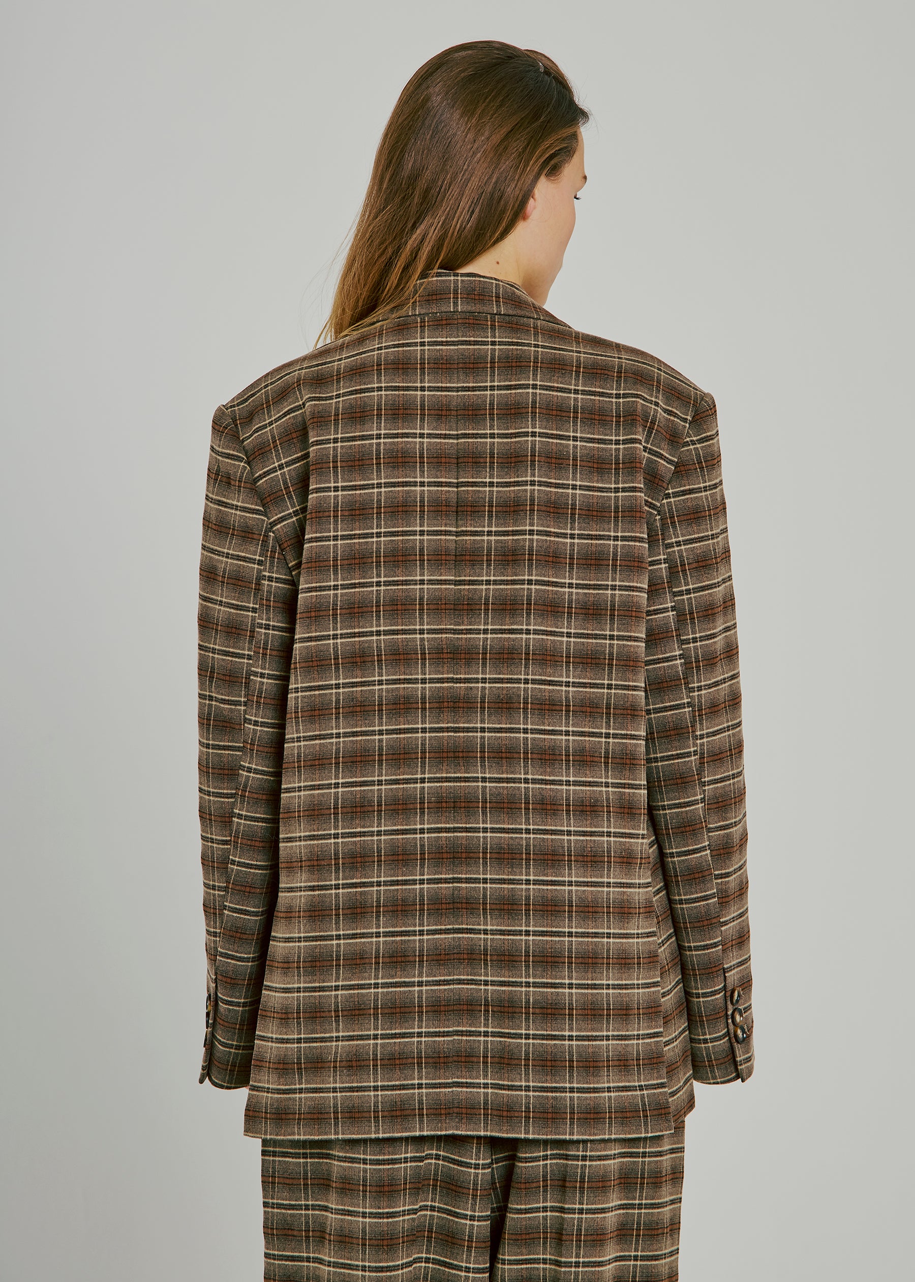 NORR Checks blazer Blazer Brown check
