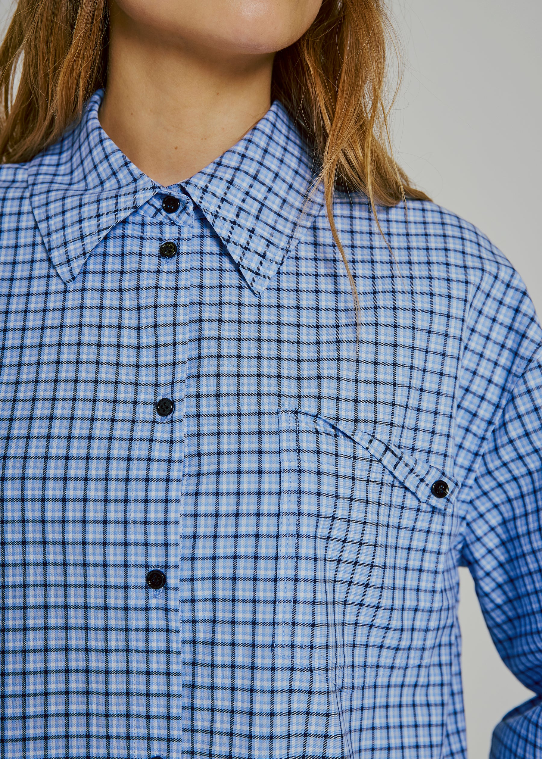 NORR Cinnamon shirt Shirts Blue check