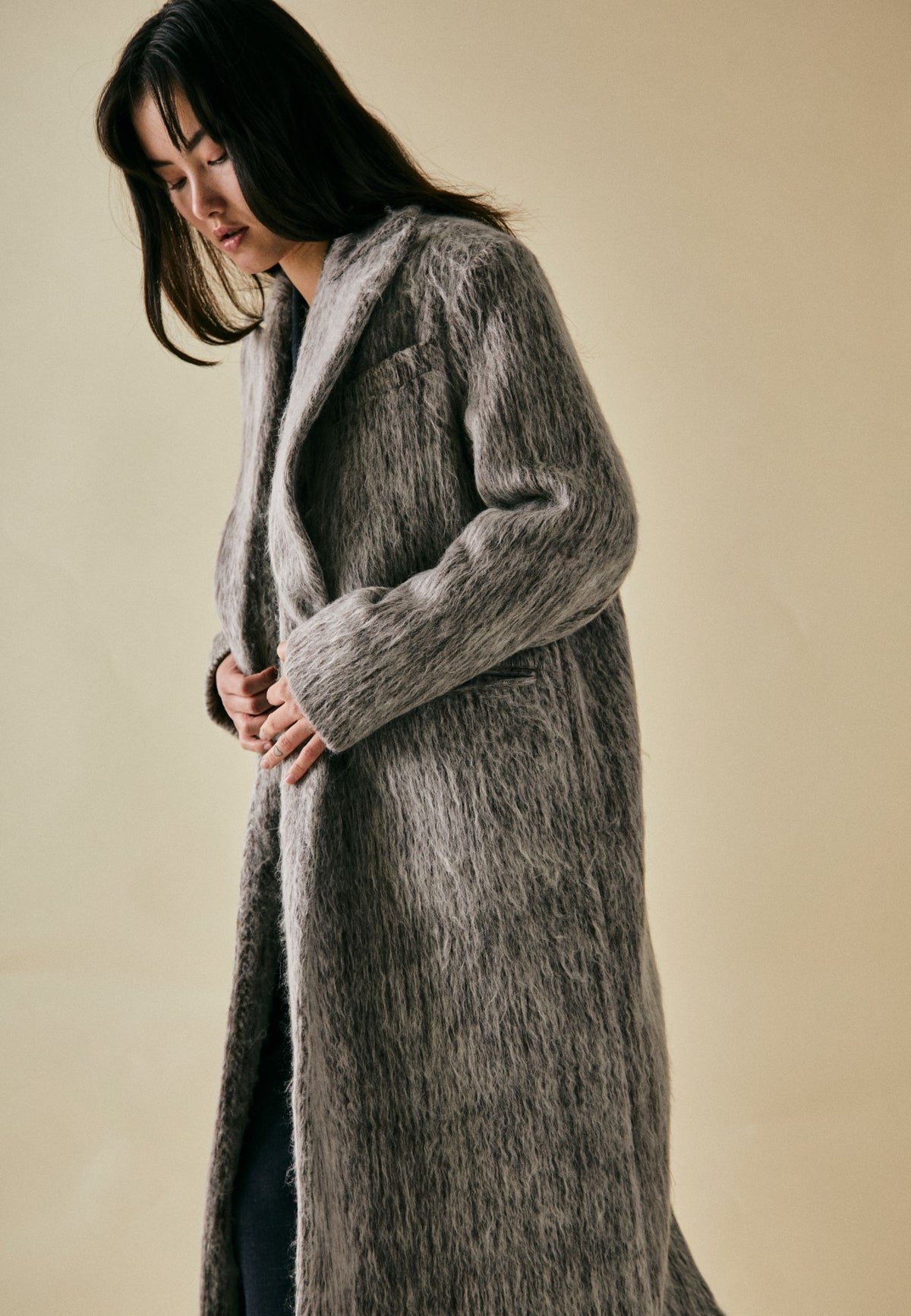 Coleen coat - Brown melange