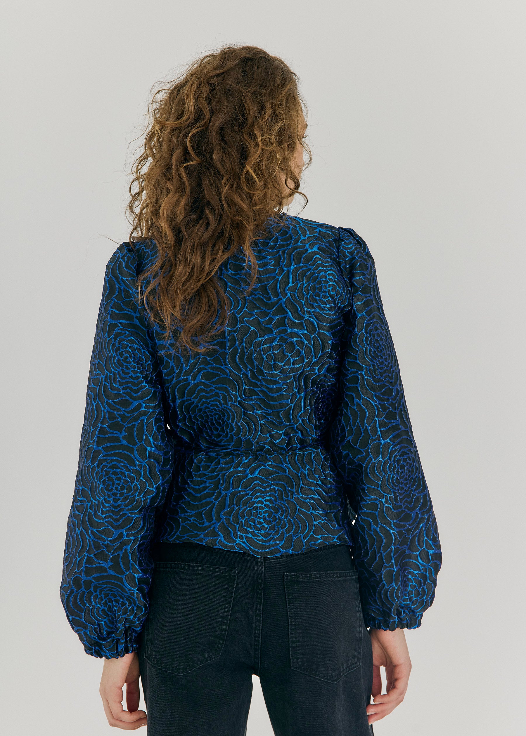 NORR Debra top Tops Bright blue