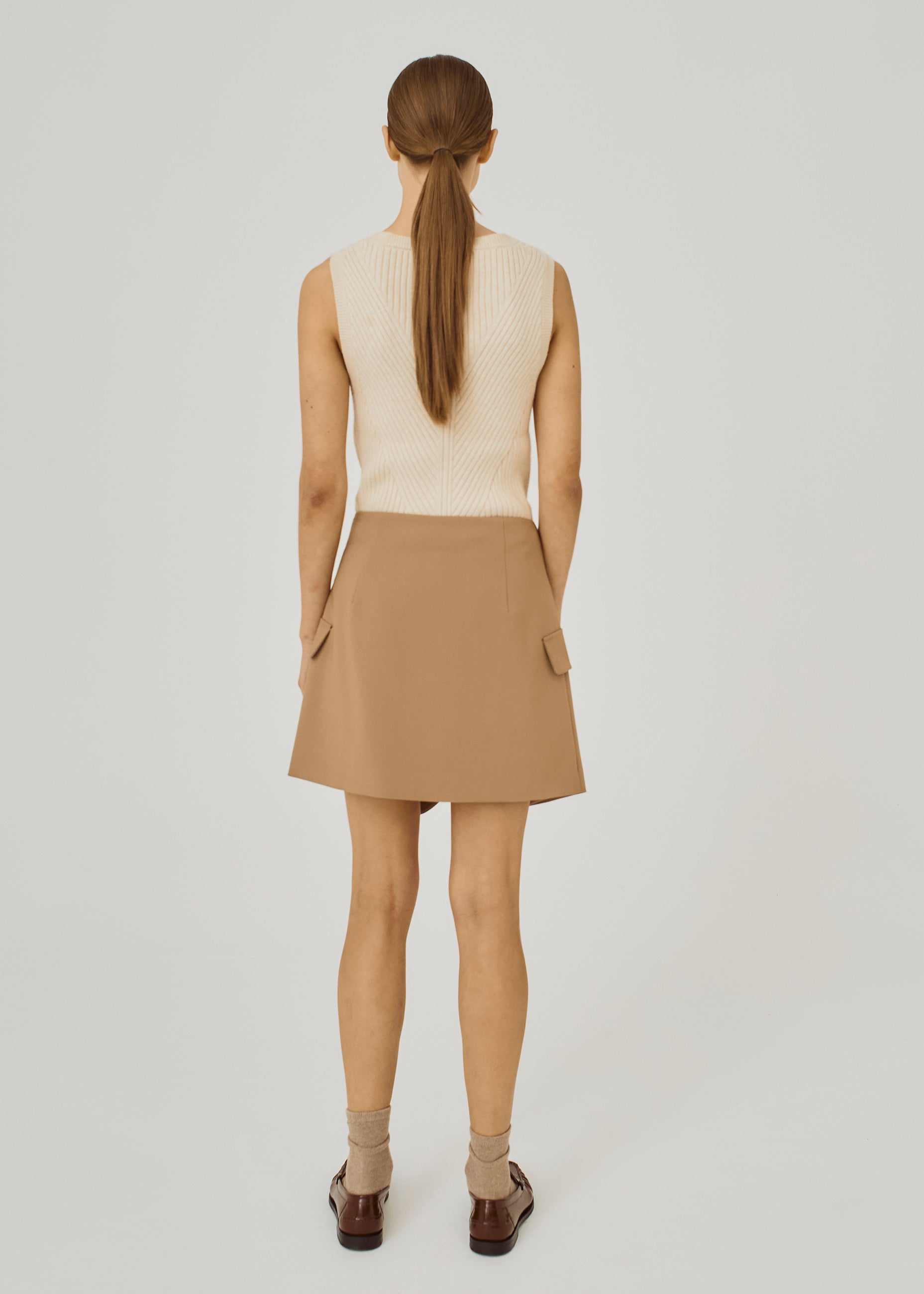 NORR Eluna skirt Skirts Warm Beige