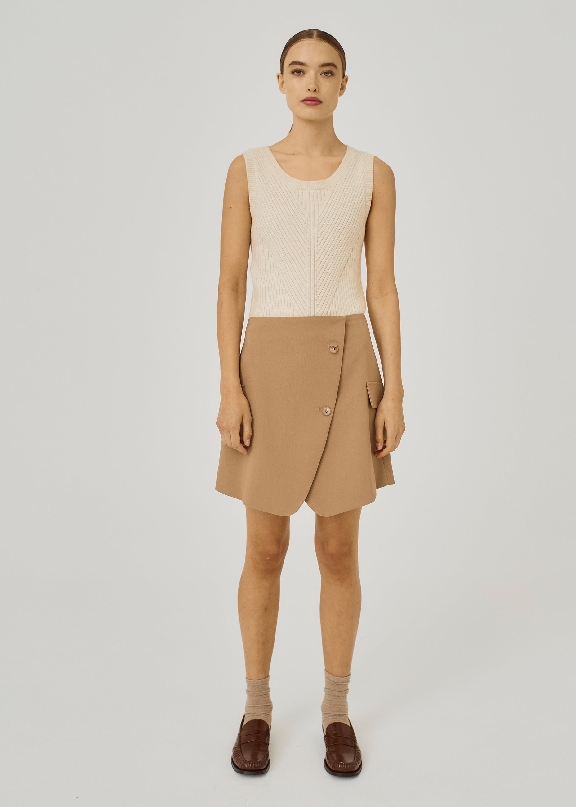 NORR Eluna skirt Skirts Warm Beige