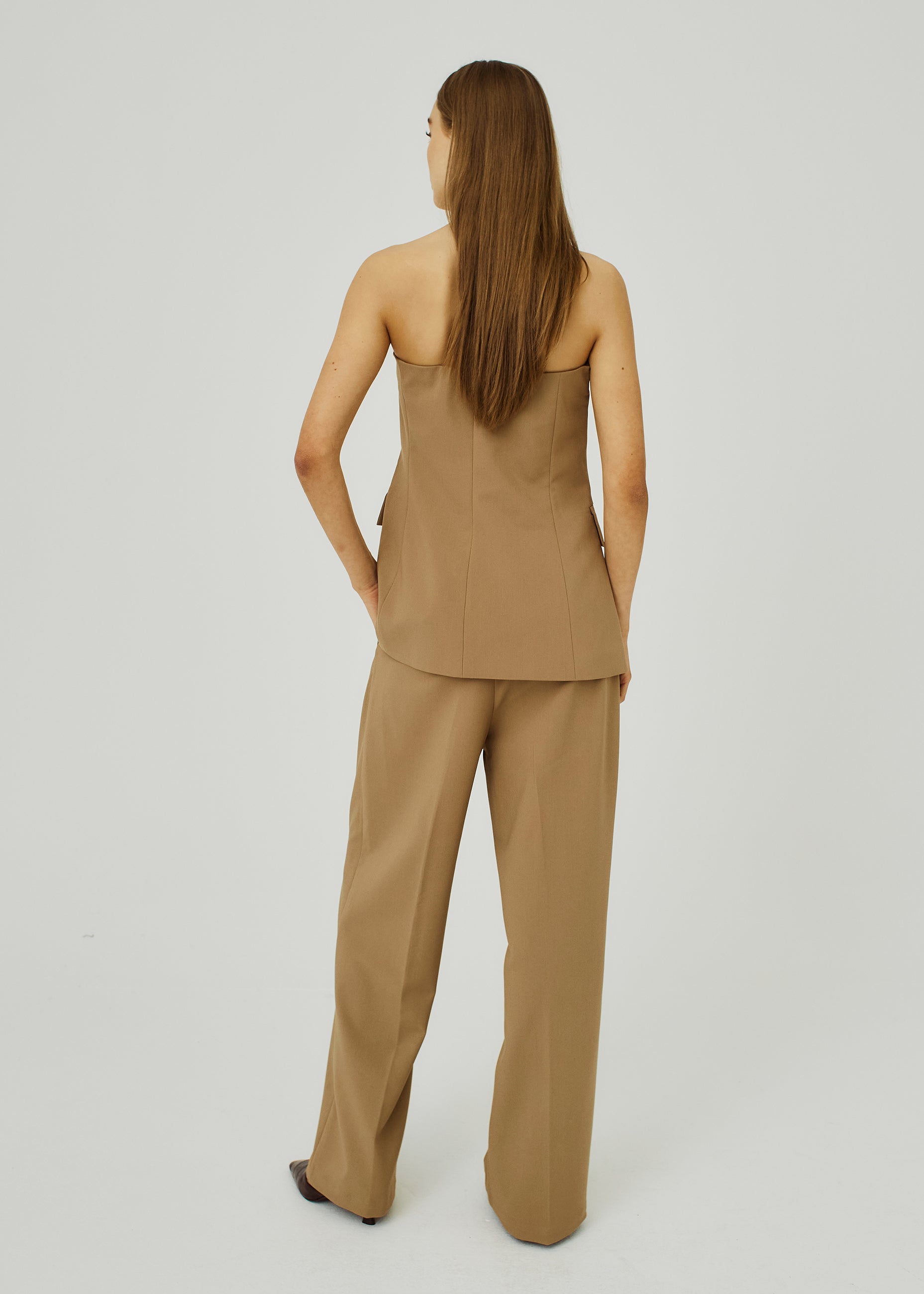 NORR Eluna tube top Tops Warm Beige