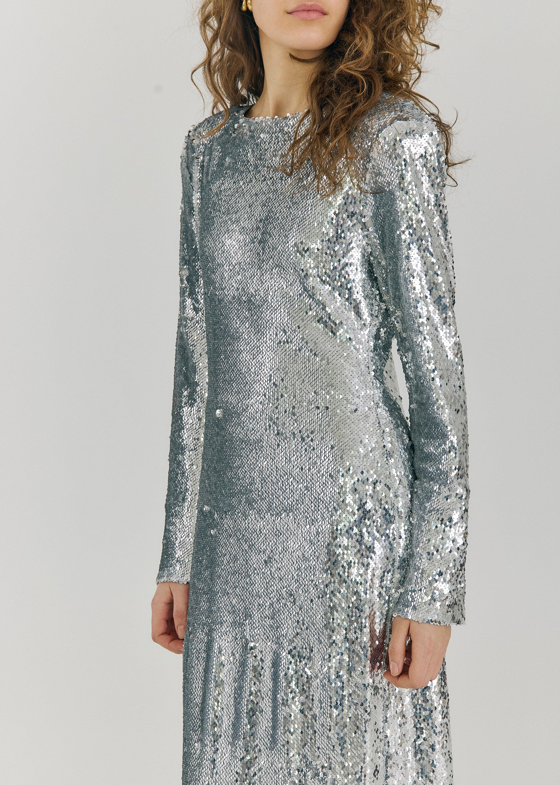 NORR Emma dress Dresses Silver
