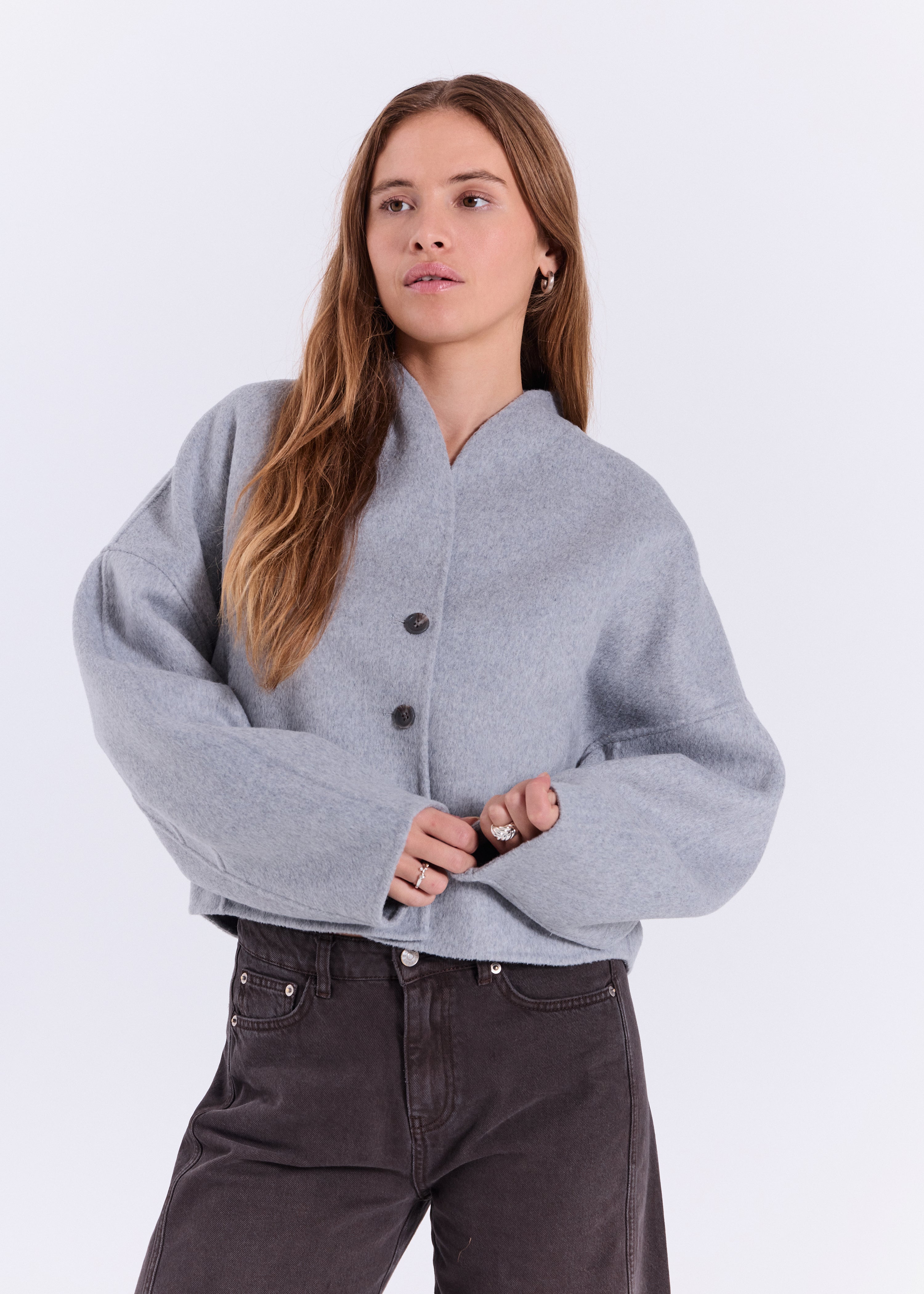 NORR Evira light jacket Jackets Light grey melange