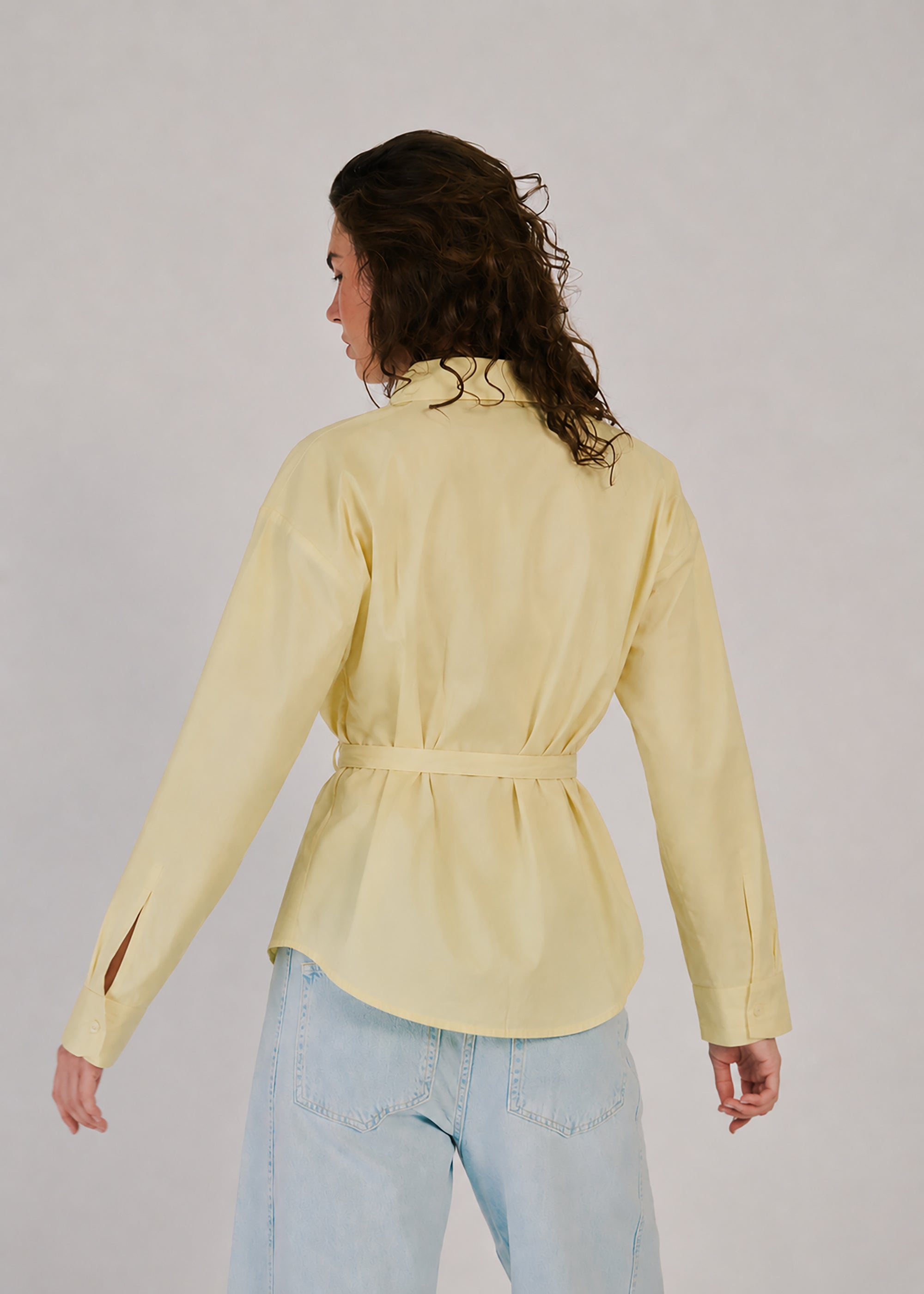 NORR Fraser padded shirt Shirts Light yellow