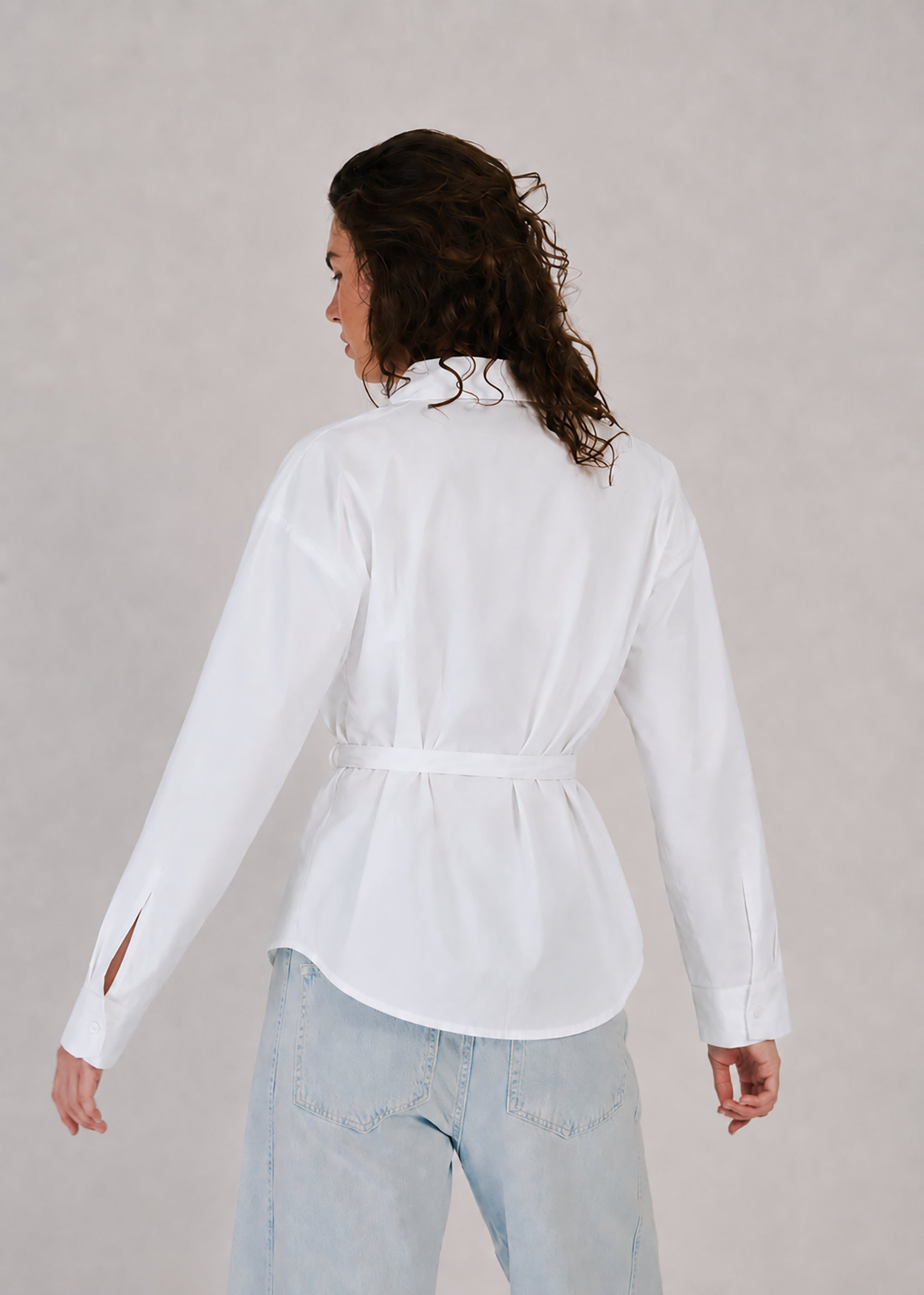 NORR Fraser padded shirt Shirts White