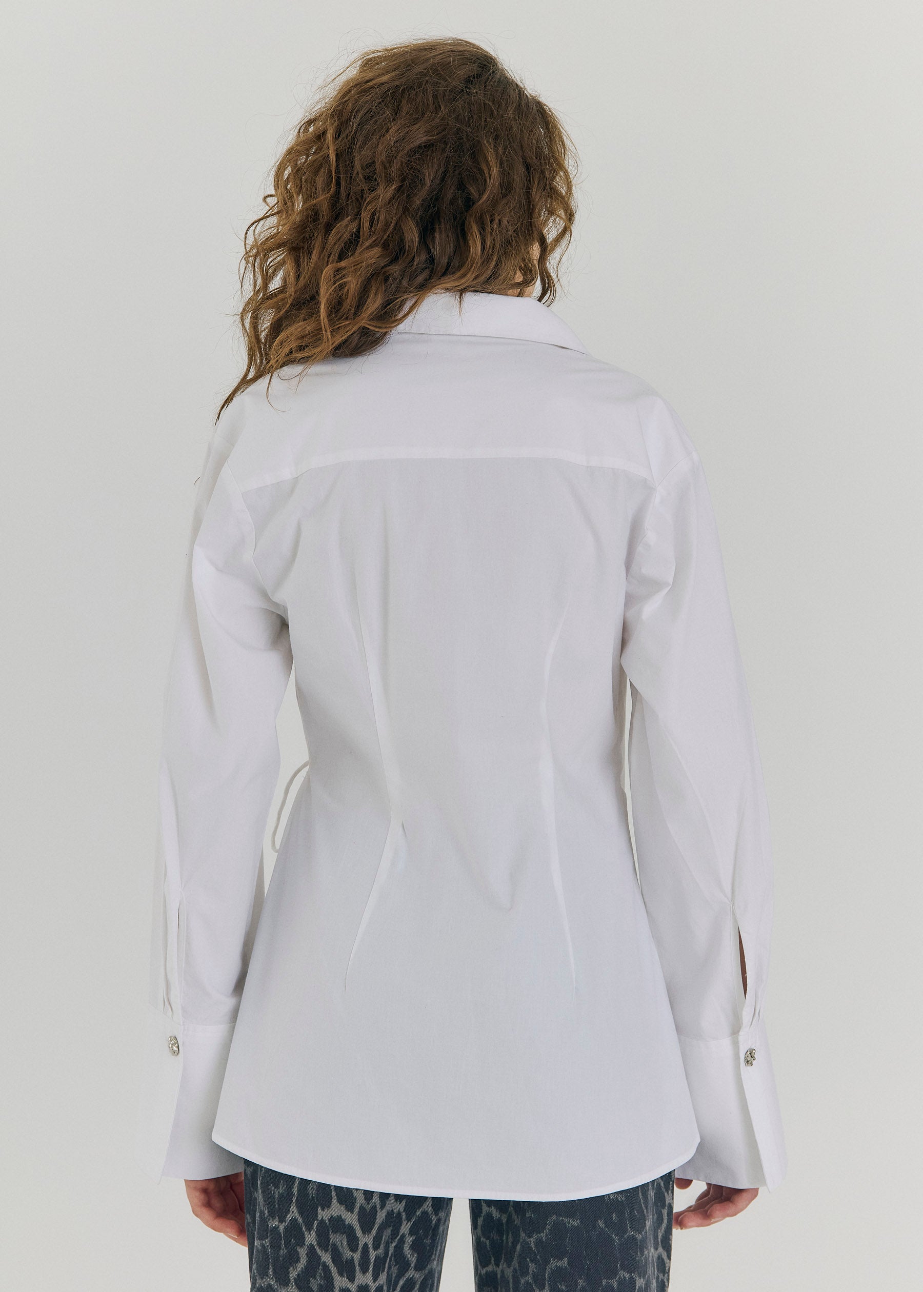 NORR Fraser wrap shirt Shirts White