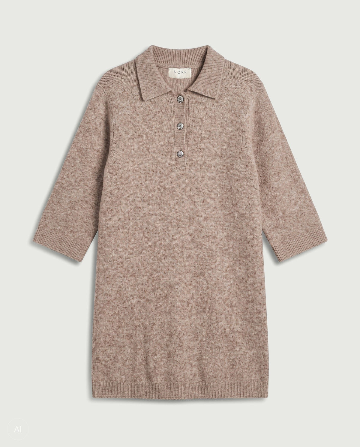NORR Halli SS knit dress Knits Camel