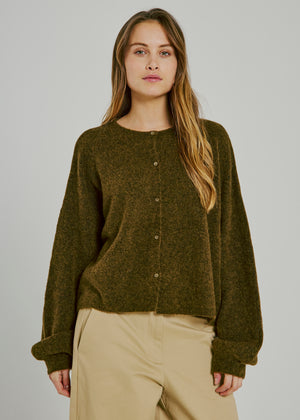 NORR Halli button knit cardigan Cardigans Army