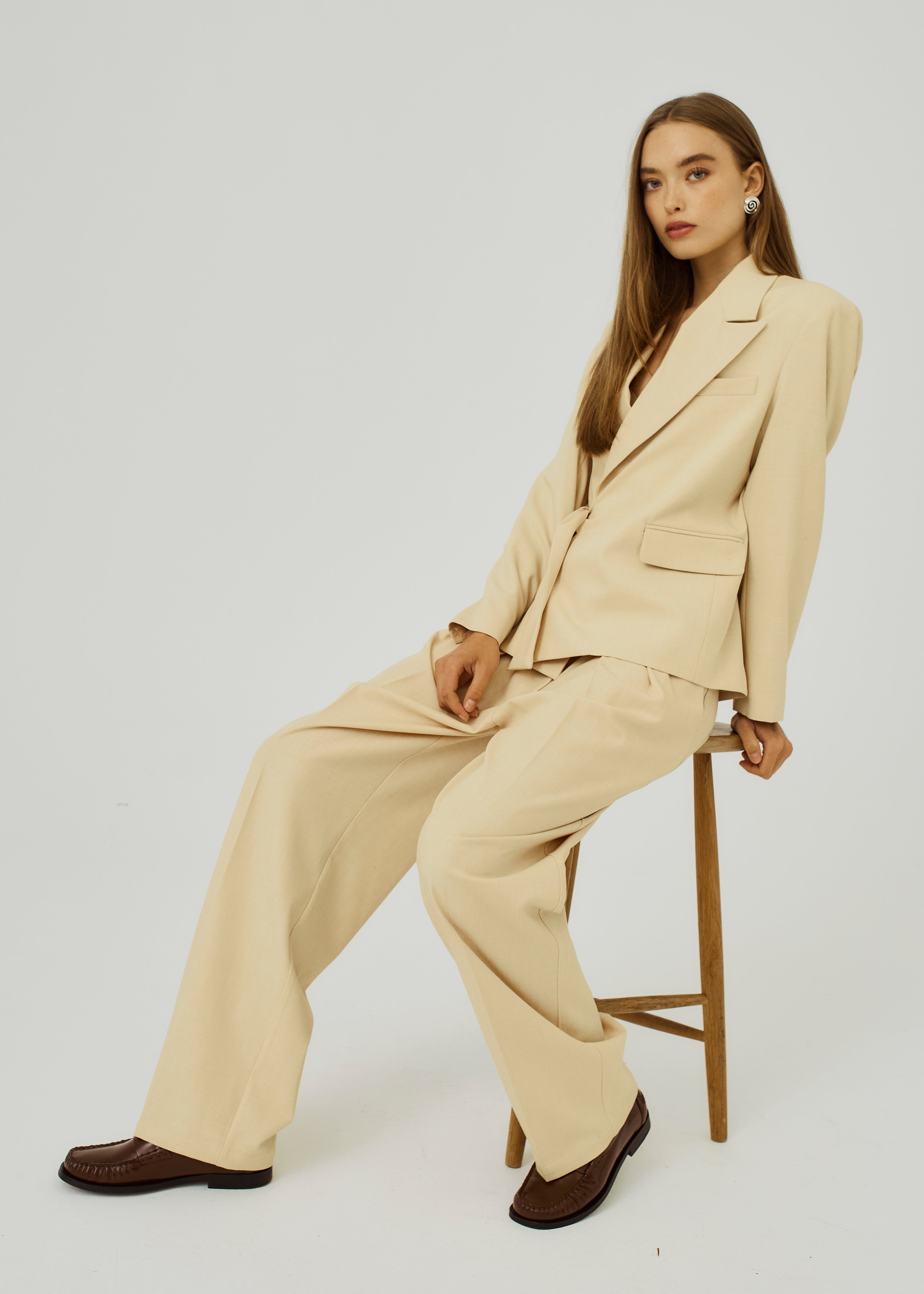 NORR Kamin cano pants Pants Dusty yellow