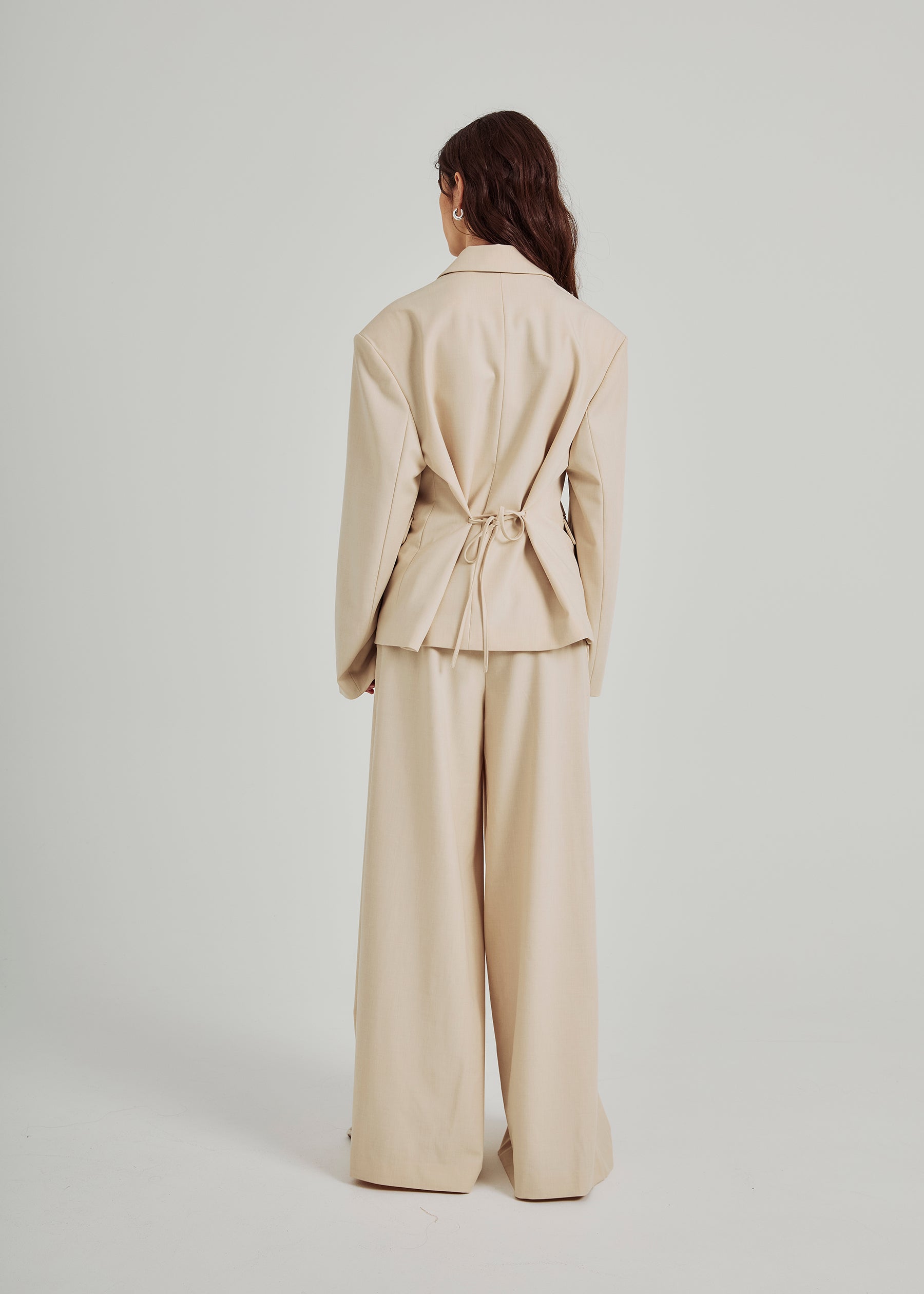 NORR Kamin string blazer Blazer Beige