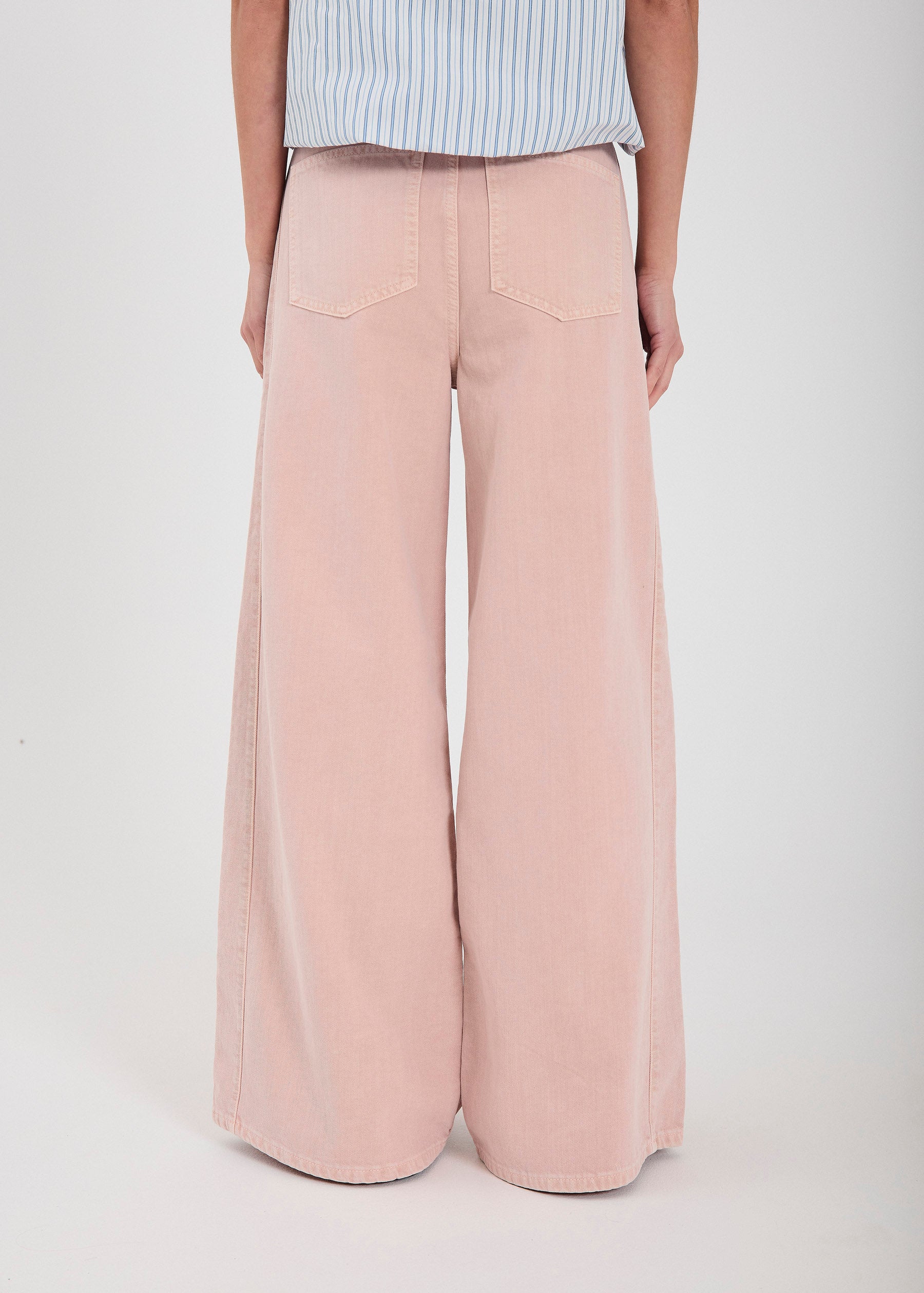 NORR Kenzie RW wide jeans Pants Light pink wash