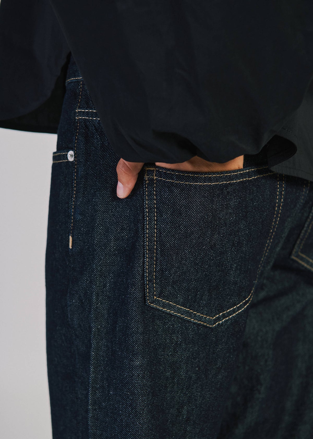 NORR Kenzie relaxed ankle jeans Pants Dark blue wash