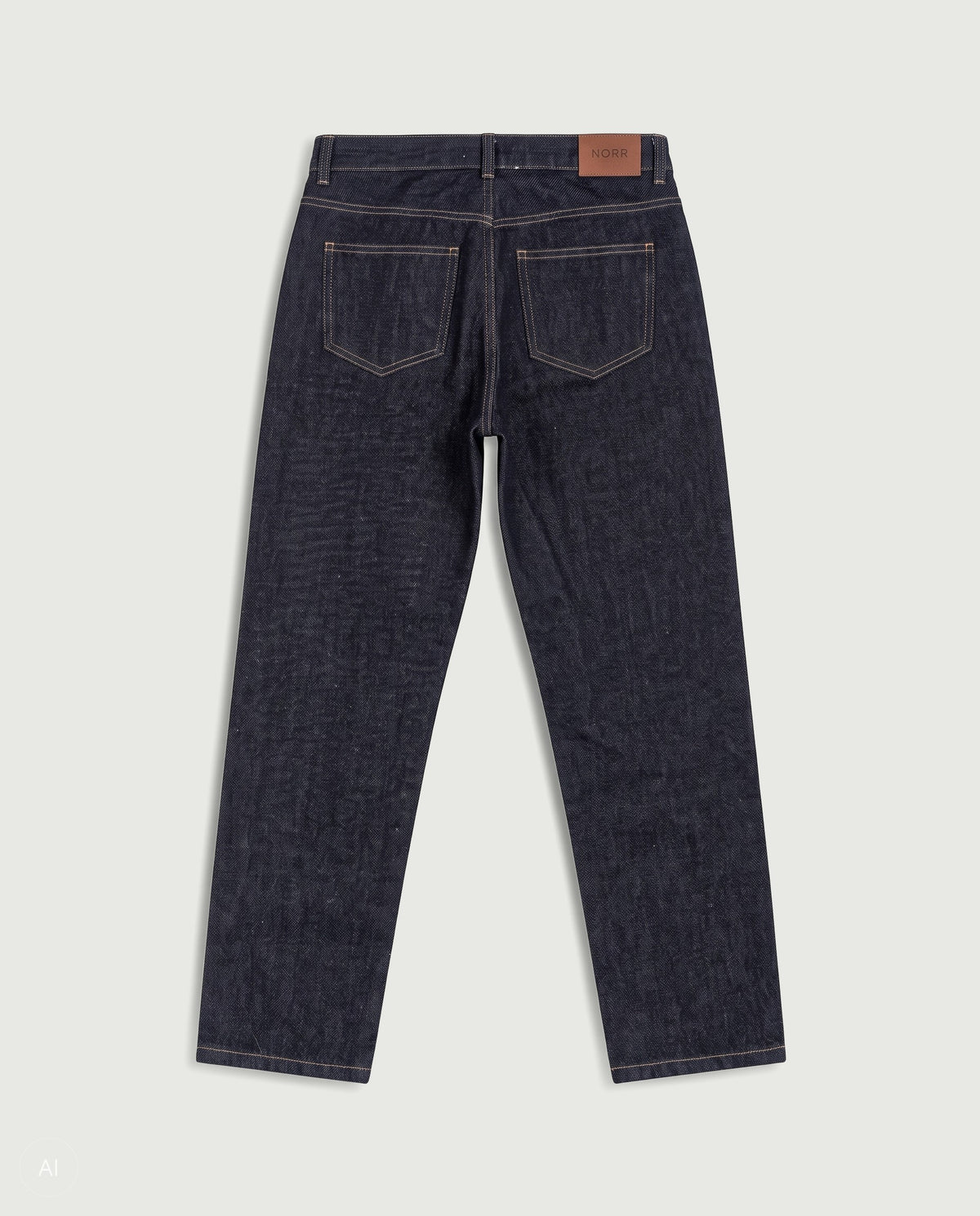 NORR Kenzie relaxed ankle jeans Pants Dark blue wash