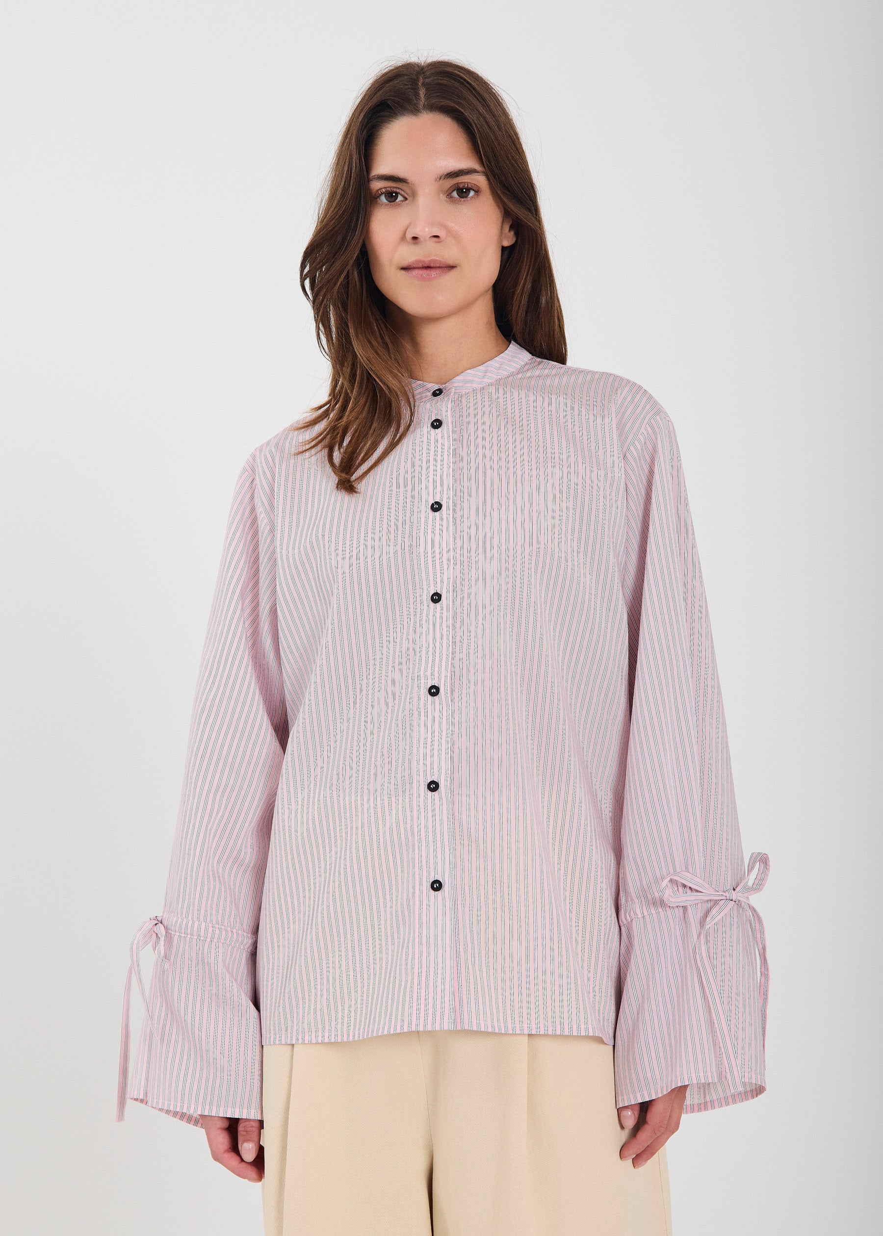 NORR Kristel shirt Shirts Light pink stripe