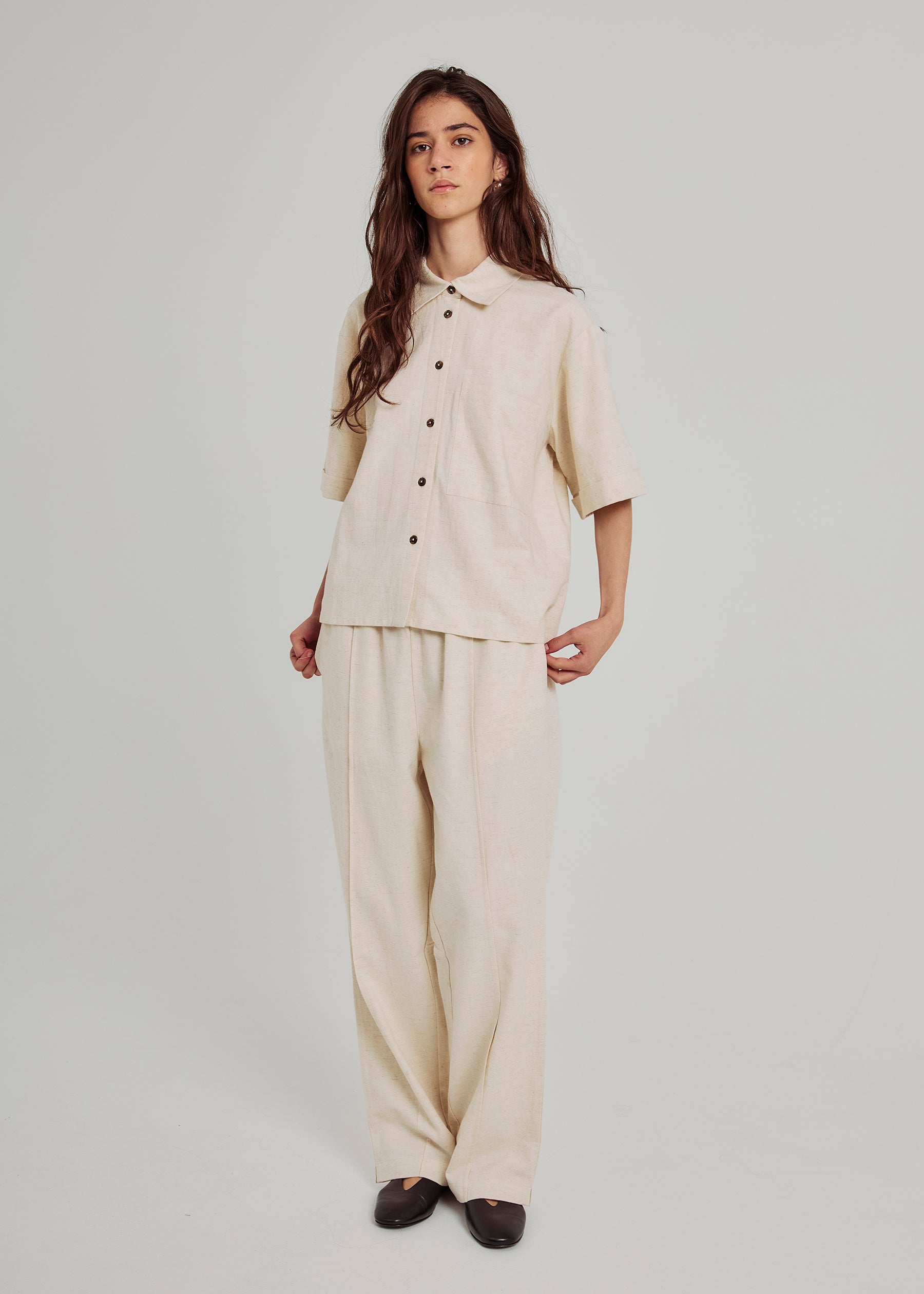 Pants Beige Denim Lined main image 1