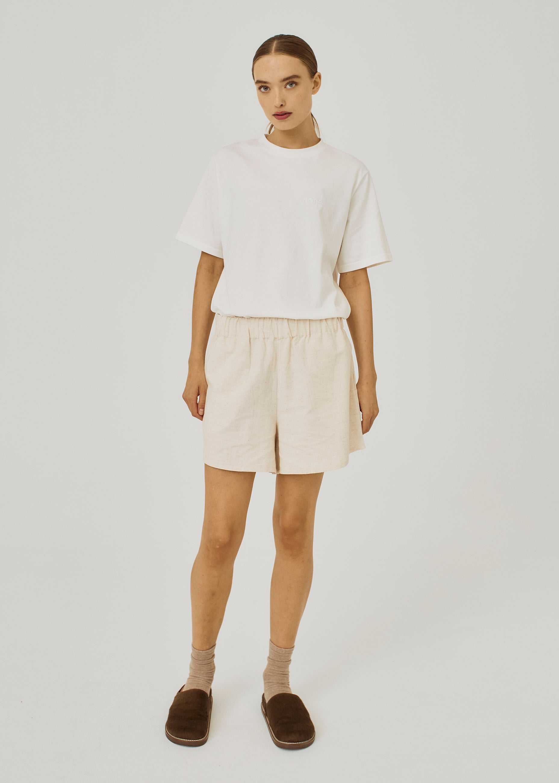NORR Linea shorts Shorts Beige
