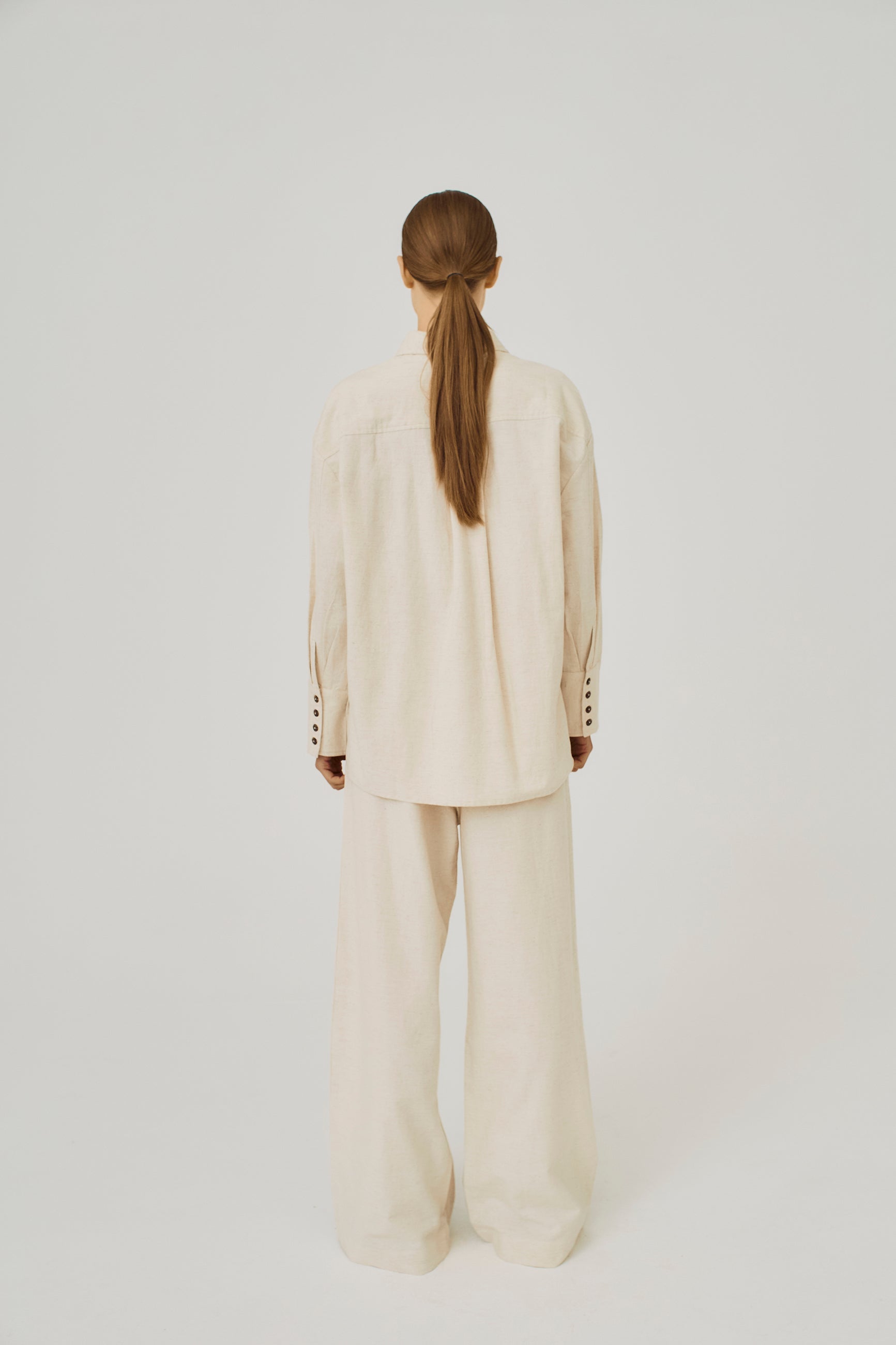 NORR Linea wide pants Pants Beige