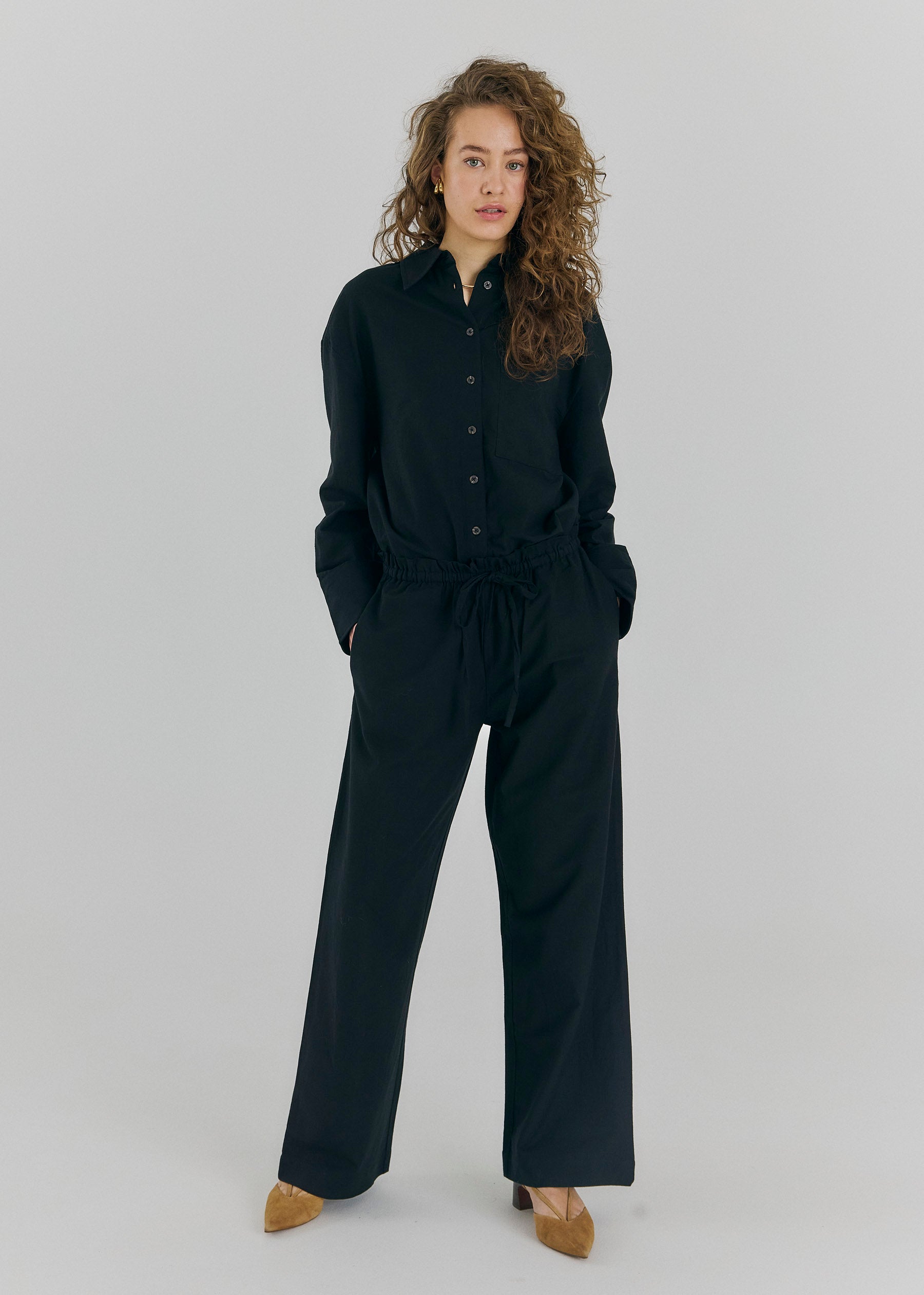 NORR Linea wide pants Pants Black