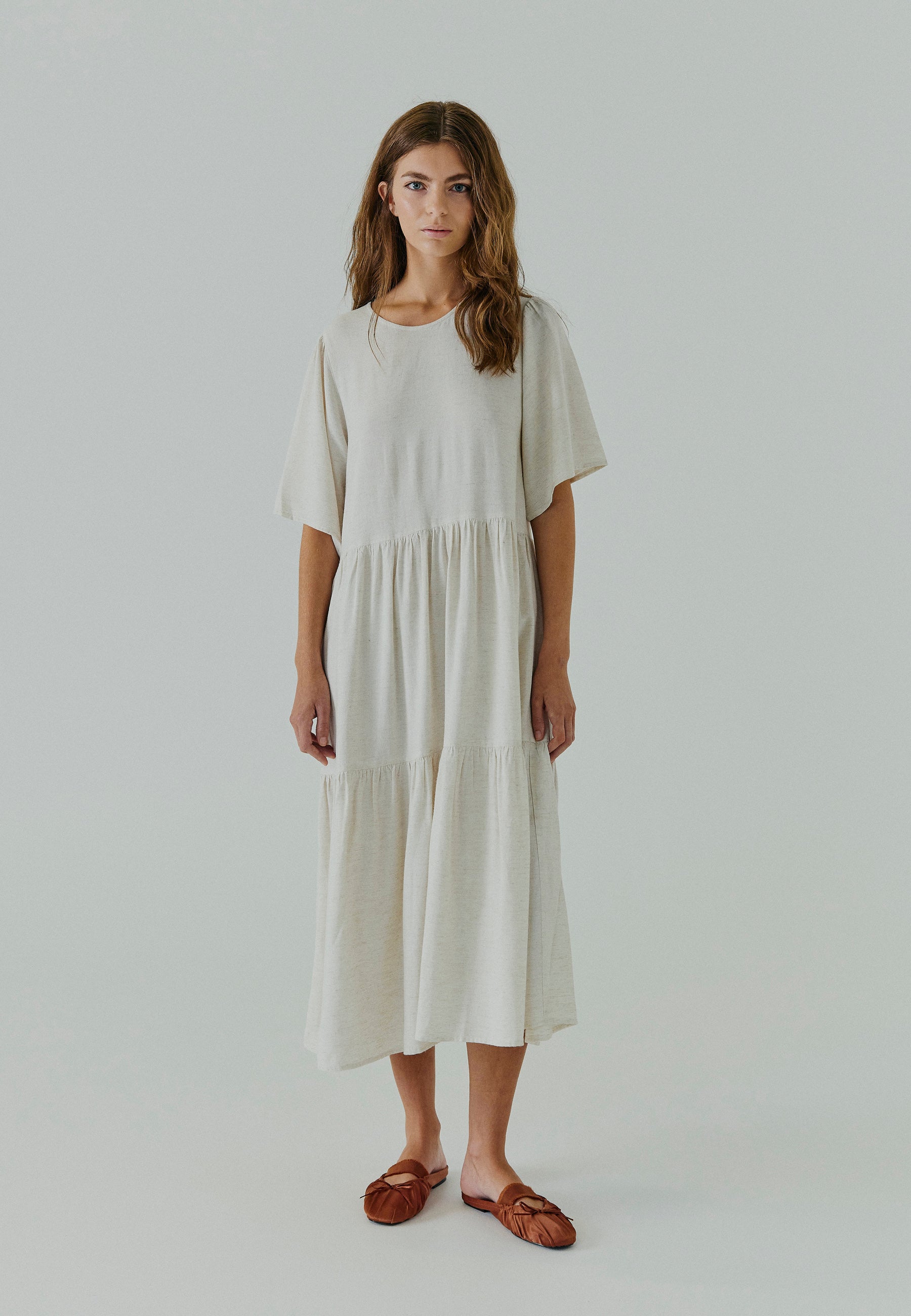 NORR Linne dress Dresses Beige
