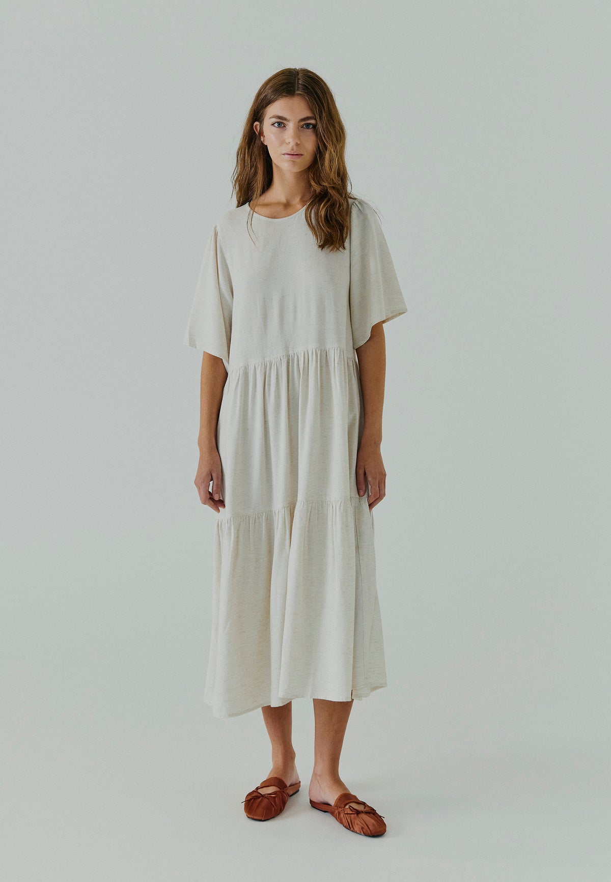 NORR Linne dress Dresses Beige