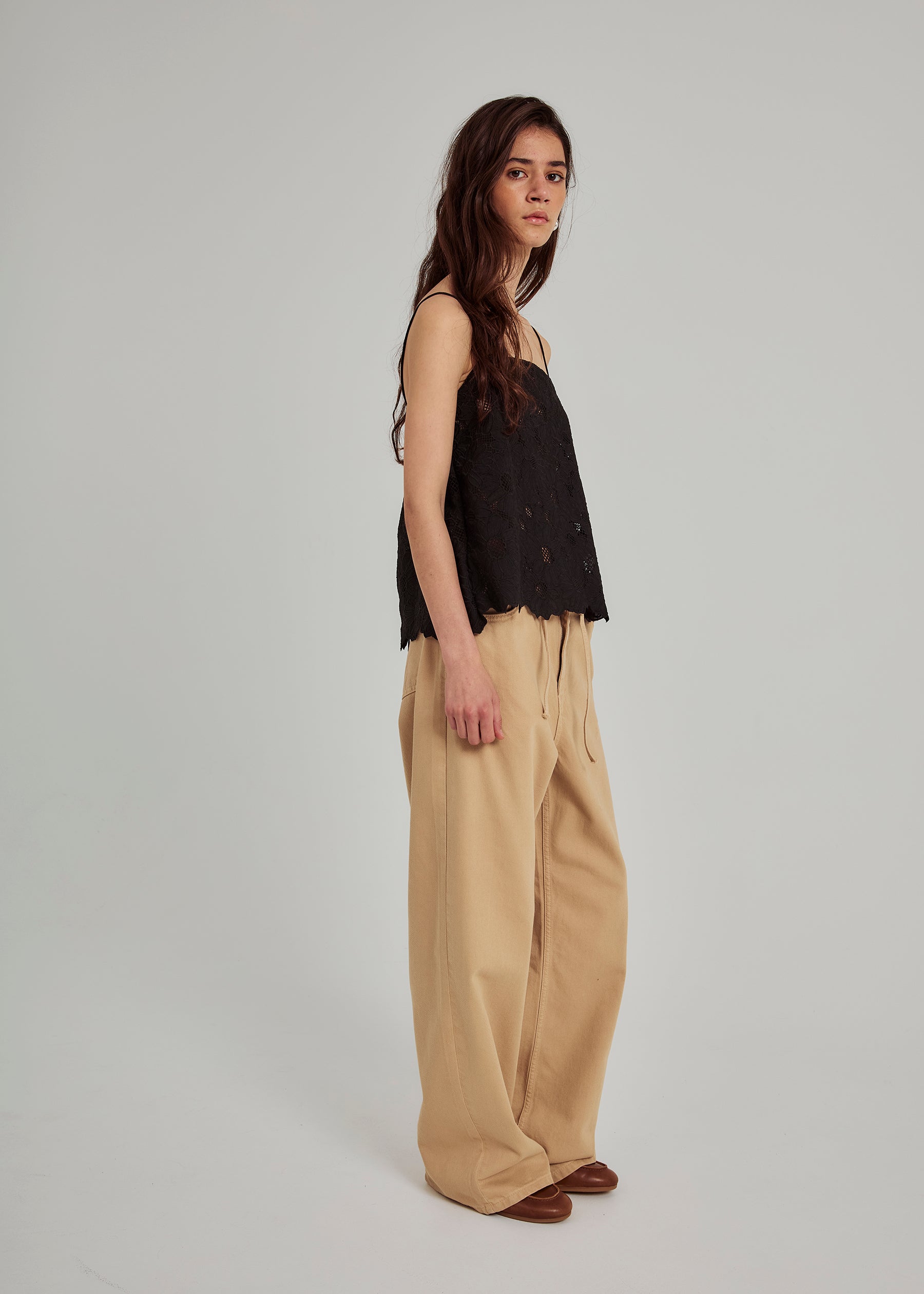 NORR Loisa strap top Tops Black