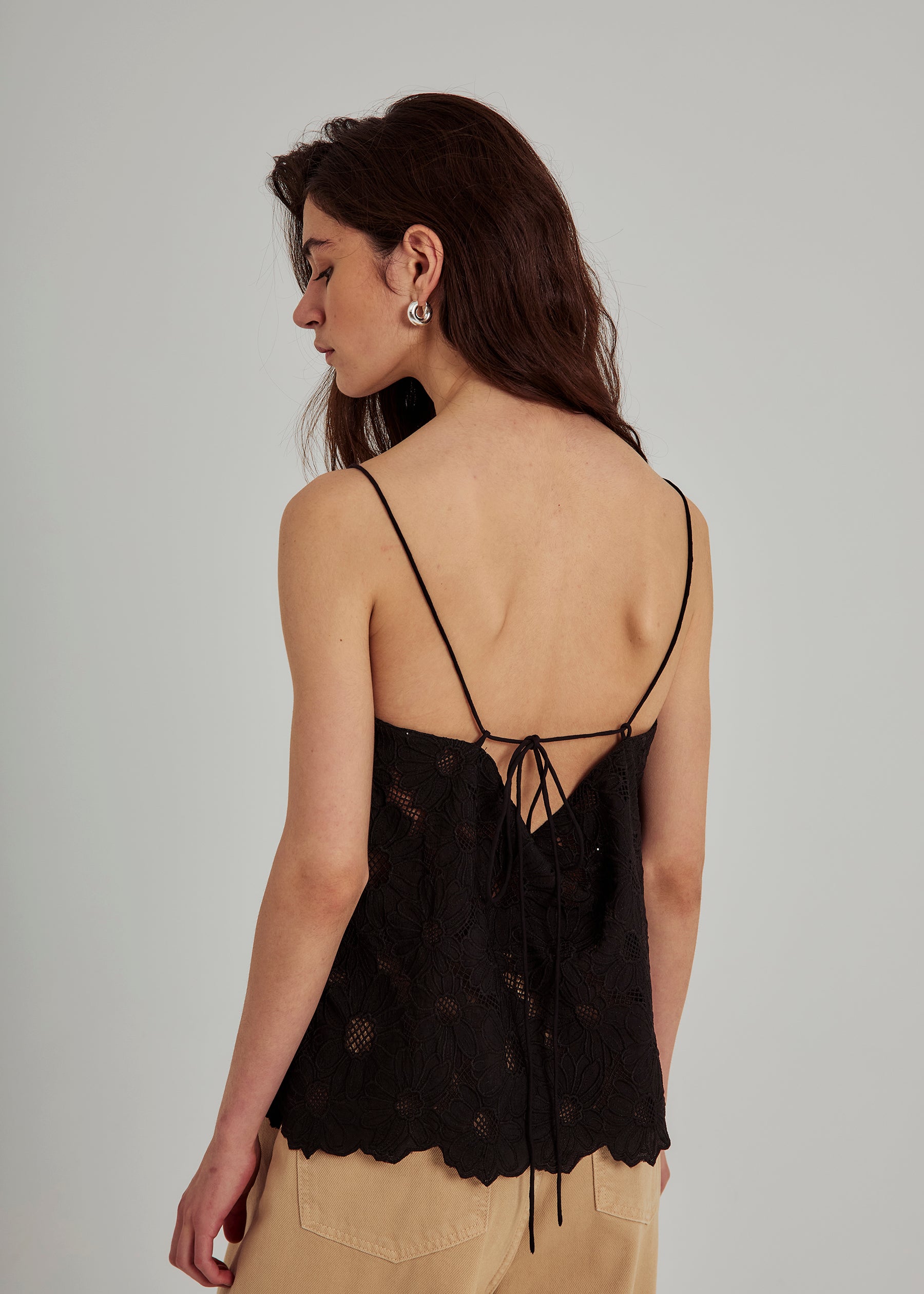 NORR Loisa strap top Tops Black