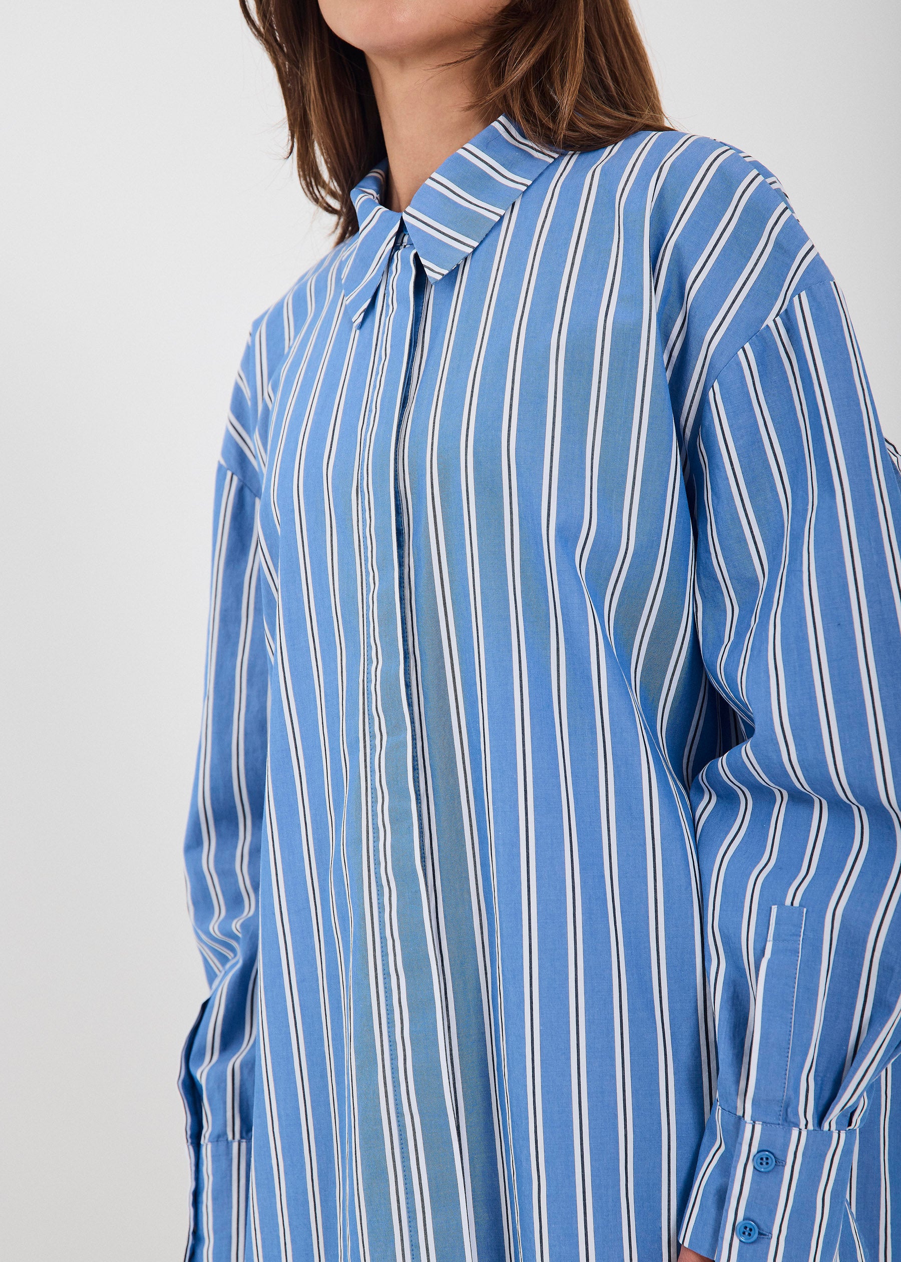 NORR Maloa shirt Shirts Blue stripe