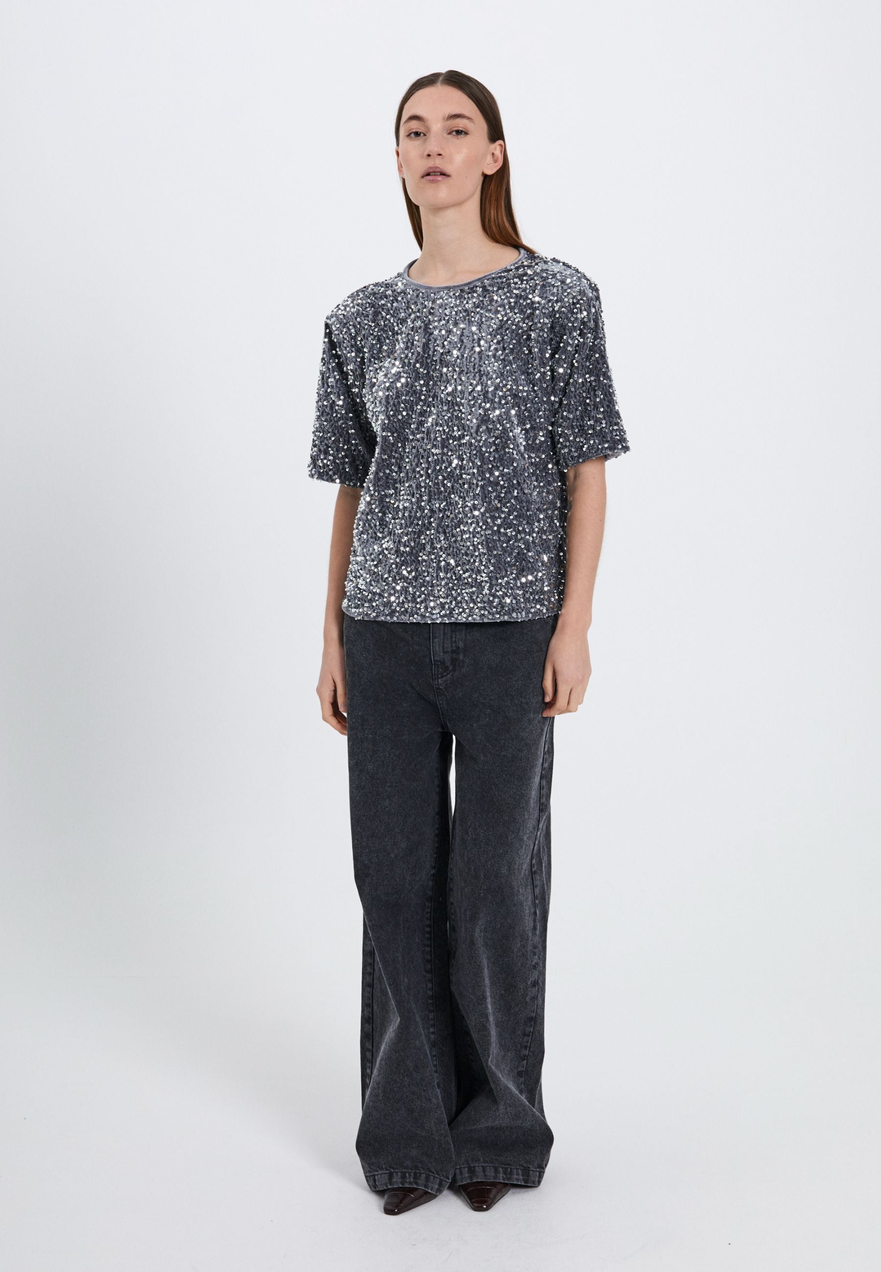 NORR Milan tee Tops Silver