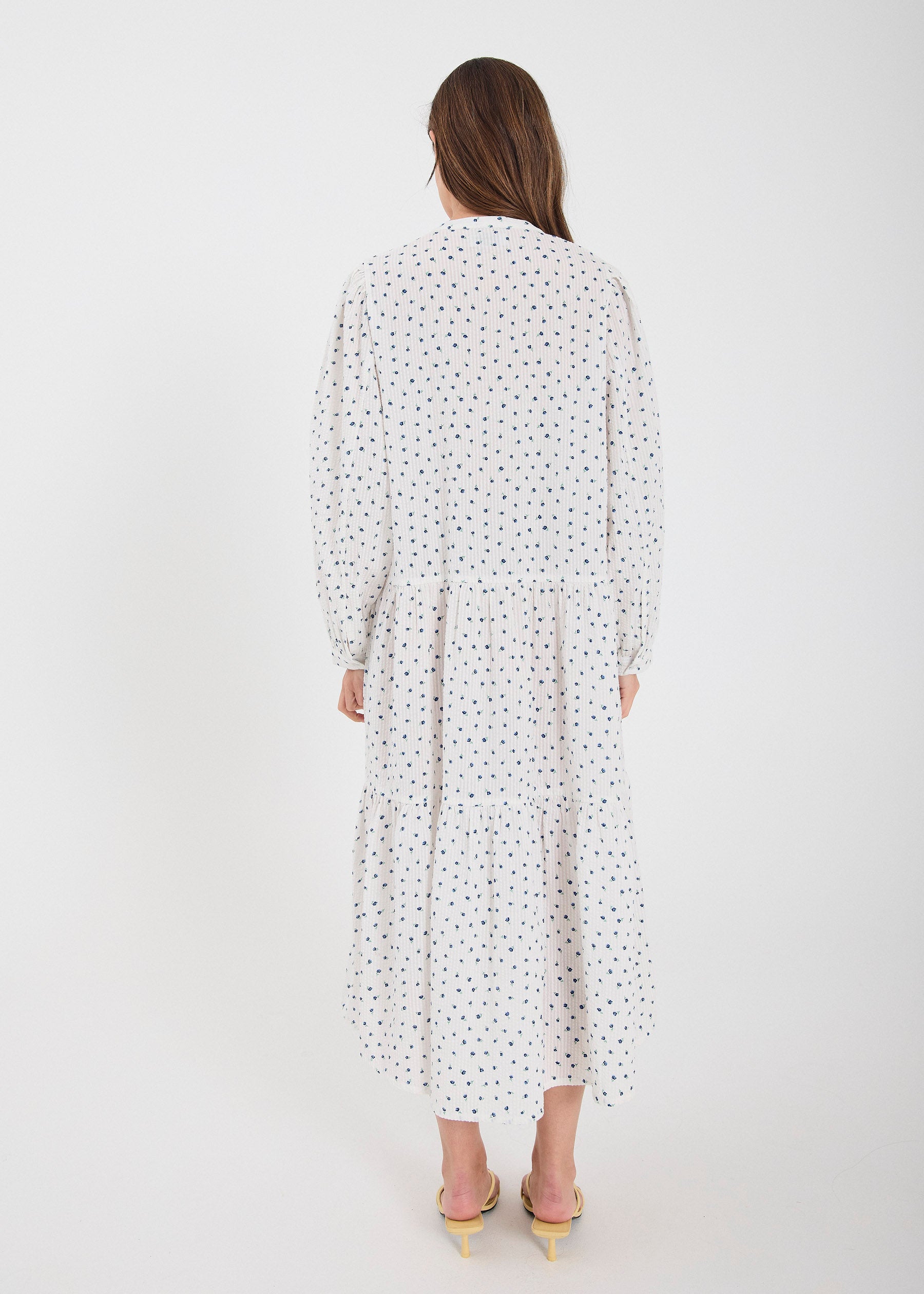 NORR NO - Fia dress Dresses Blue flower AOP