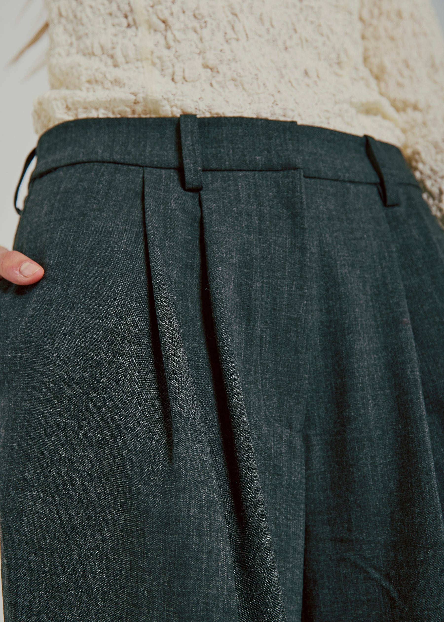 NORR Nala pants Pants Dark grey melange