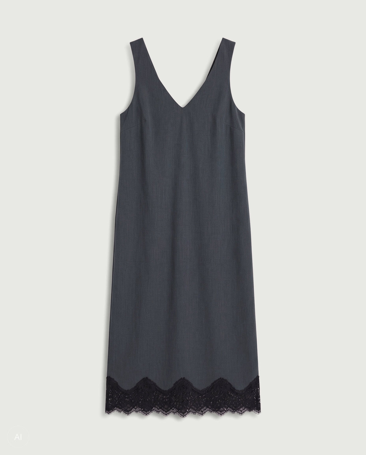 NORR Nina SL dress Dresses Grey melange