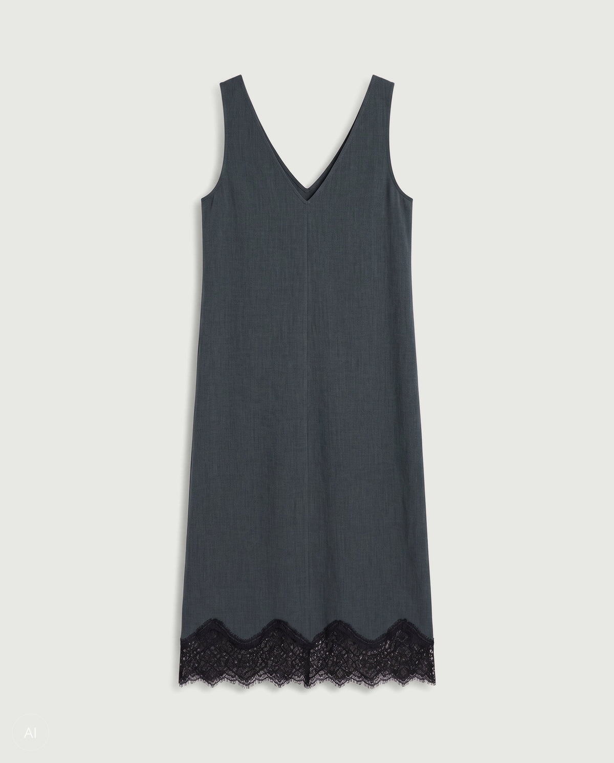 NORR Nina SL dress Dresses Grey melange