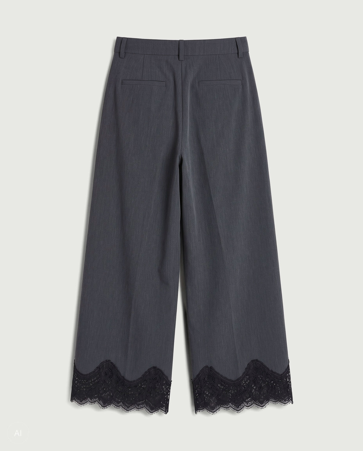 NORR Nina lace pants Pants Grey melange