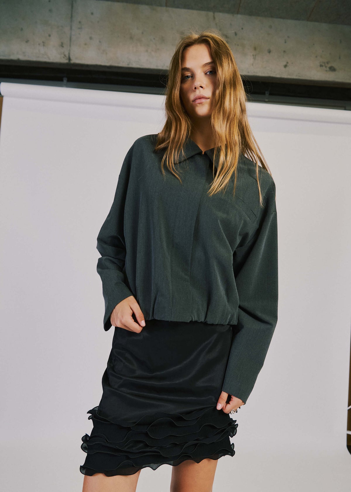 NORR Nina light jacket Jackets Grey melange