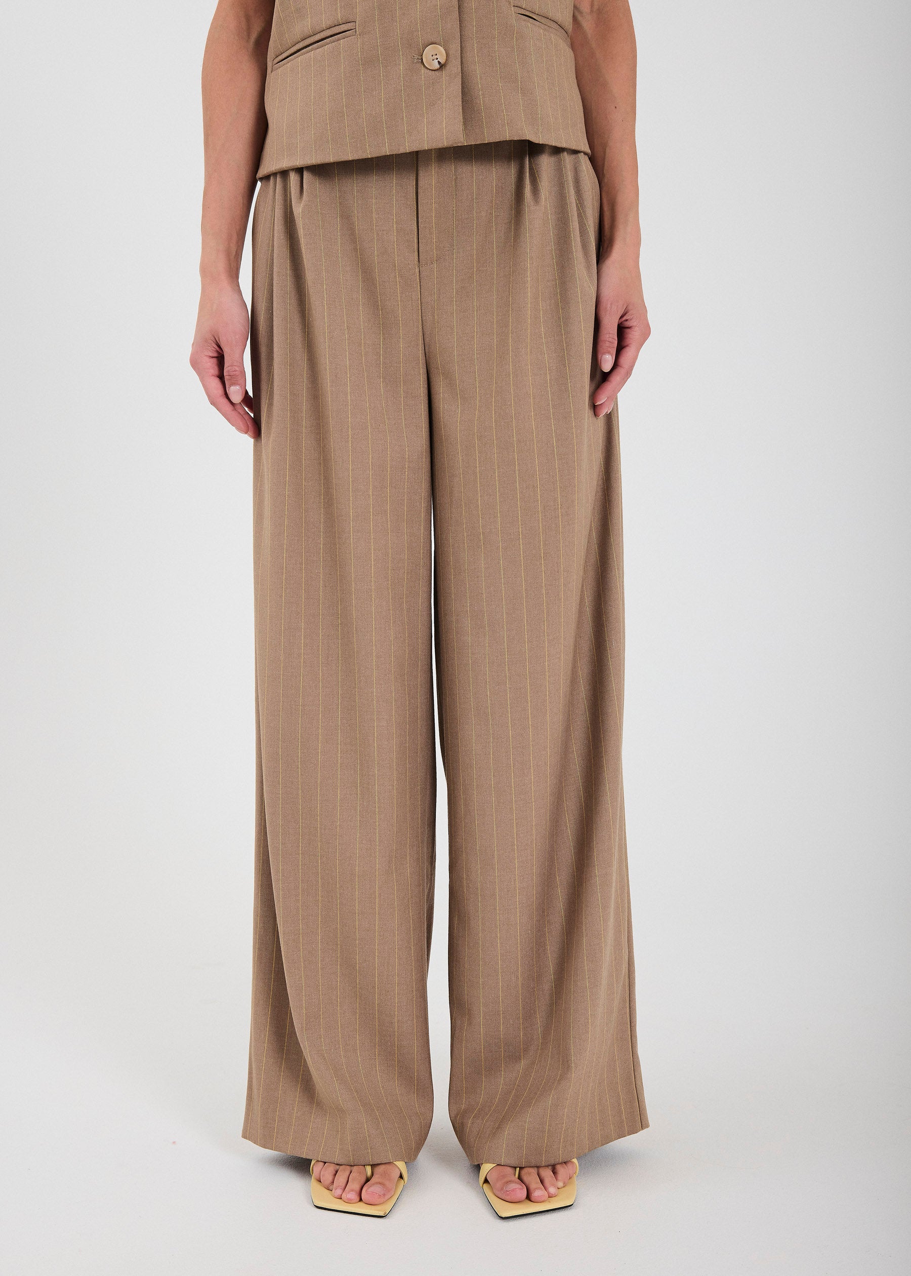 NORR Novia pants Pants Yellow stripe