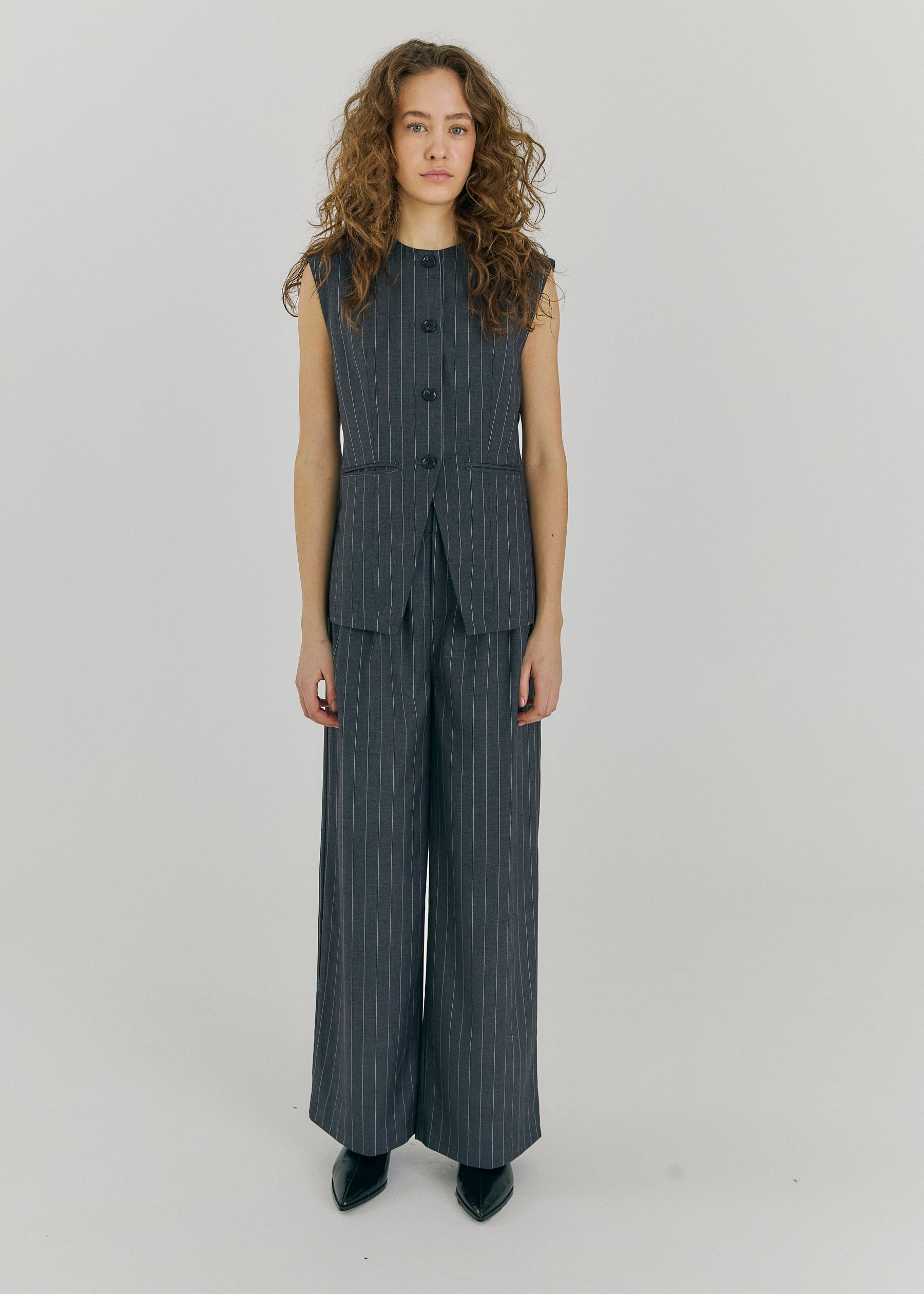 NORR Novia waistcoat Waistcoats Grey melange