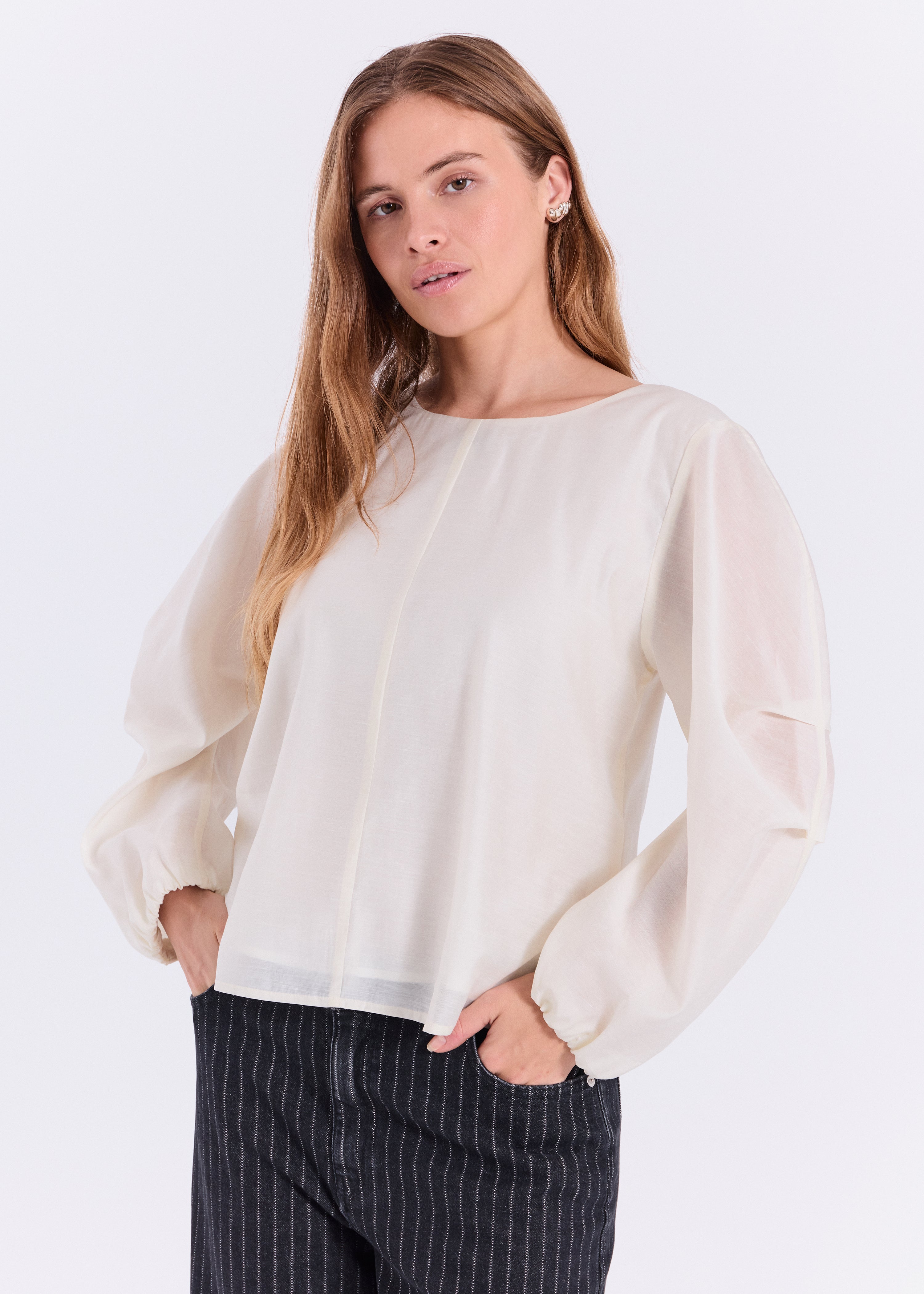 NORR Nuna top Tops White