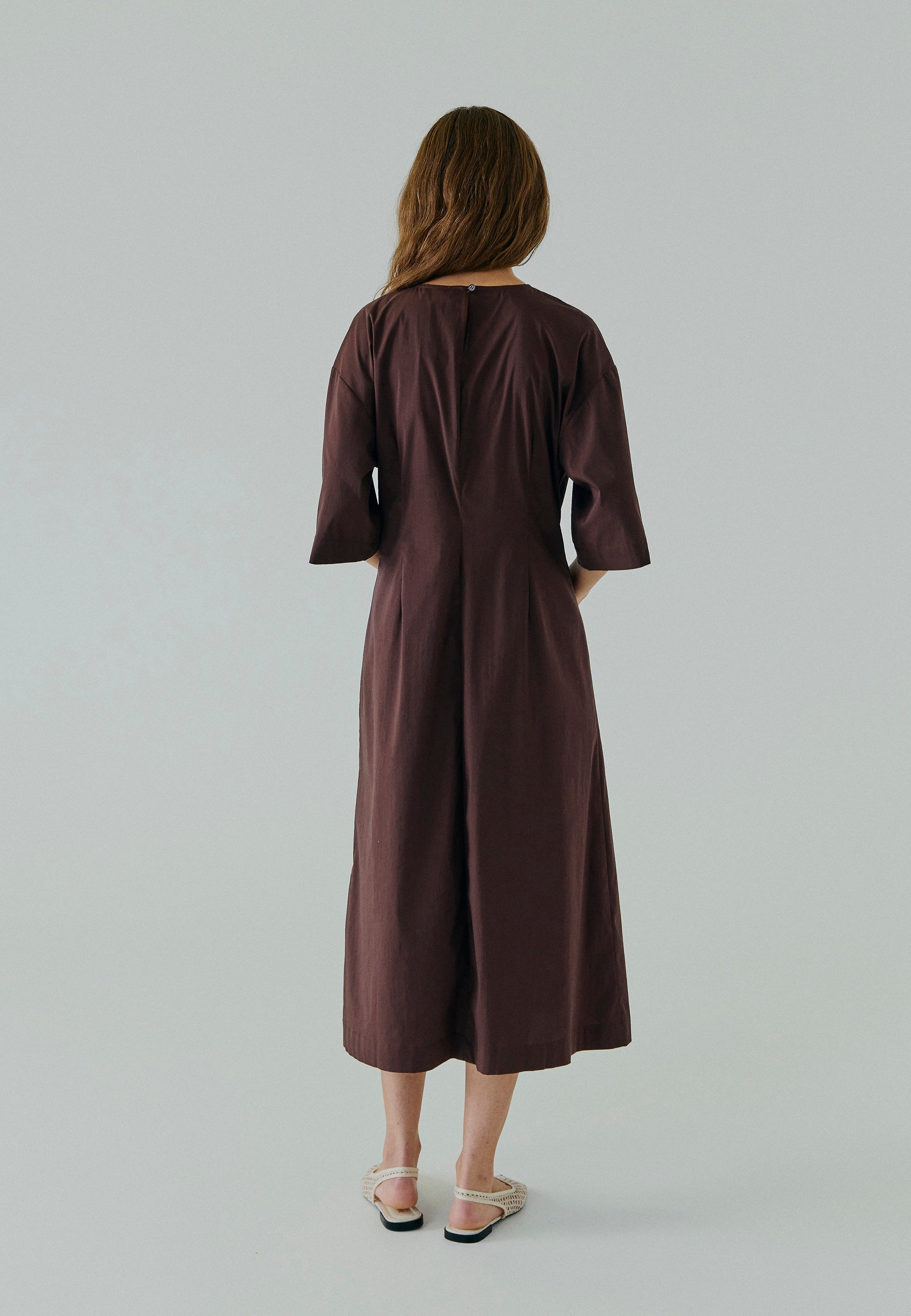 NORR Otilia maxi dress Dresses Dark Brown