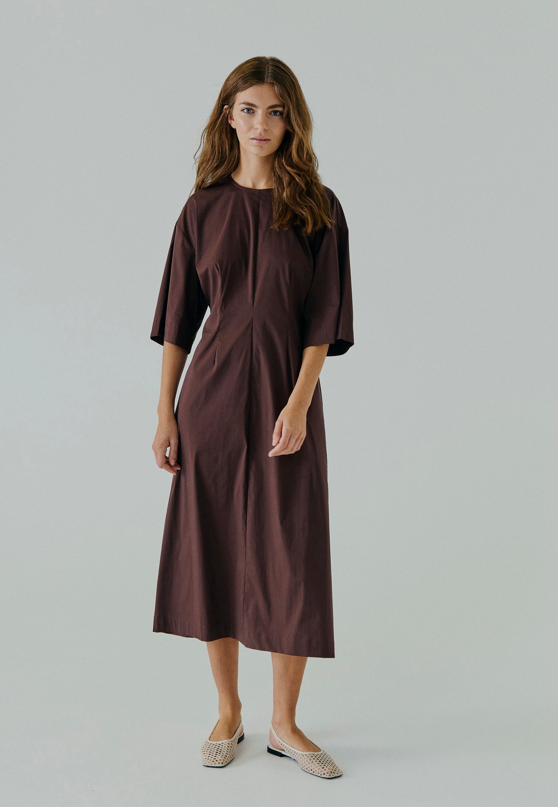 NORR Otilia maxi dress Dresses Dark Brown