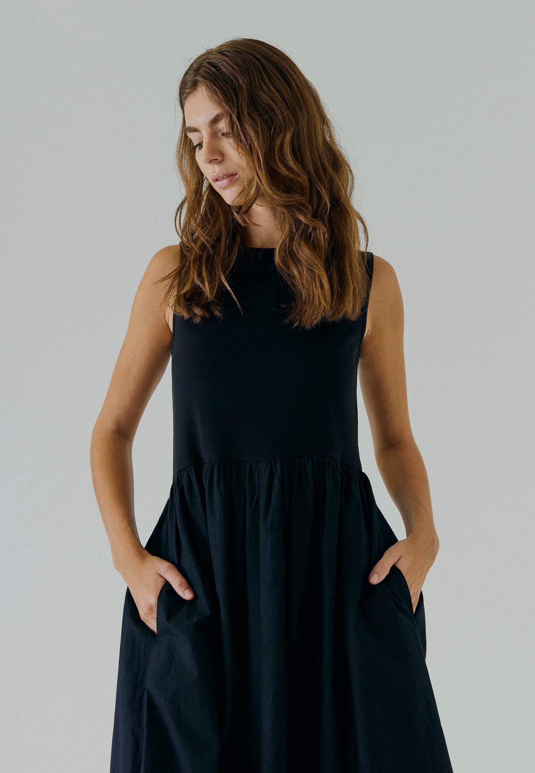 NORR Petra midi dress Dresses Black